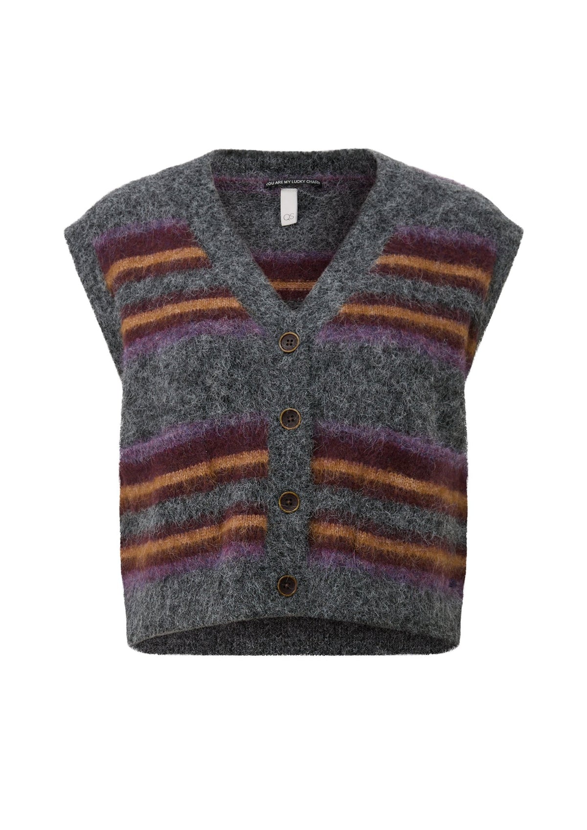 QS by S.Oliver Damen Indoorwesten G Grey/Black