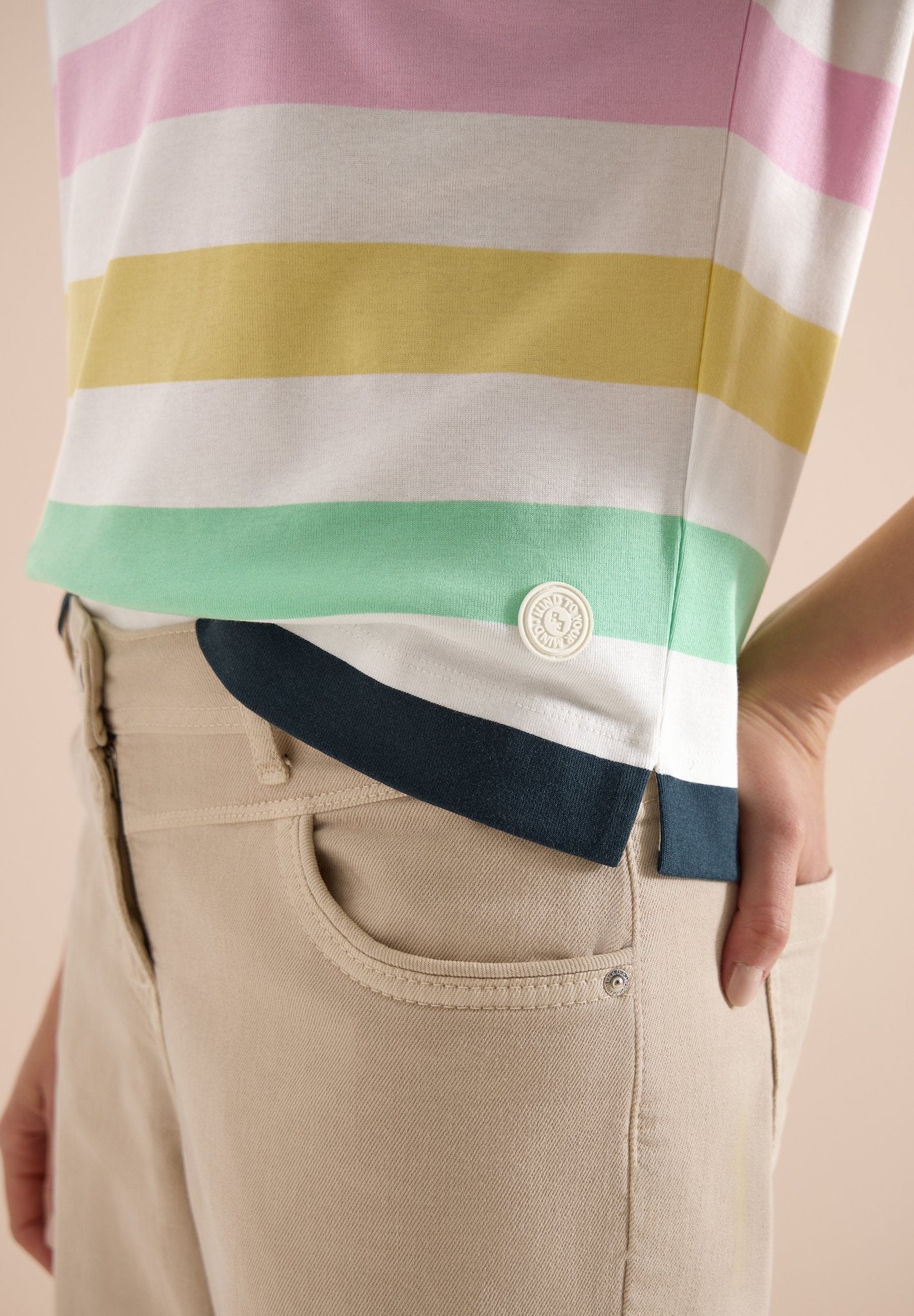 Cecil Damen T-Shirts  Vanilla W