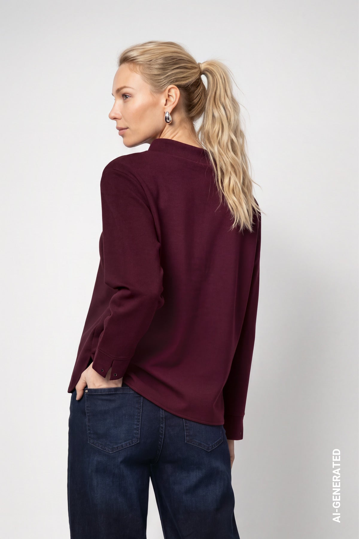 Monari Damen T-Shirts Dark Bordea