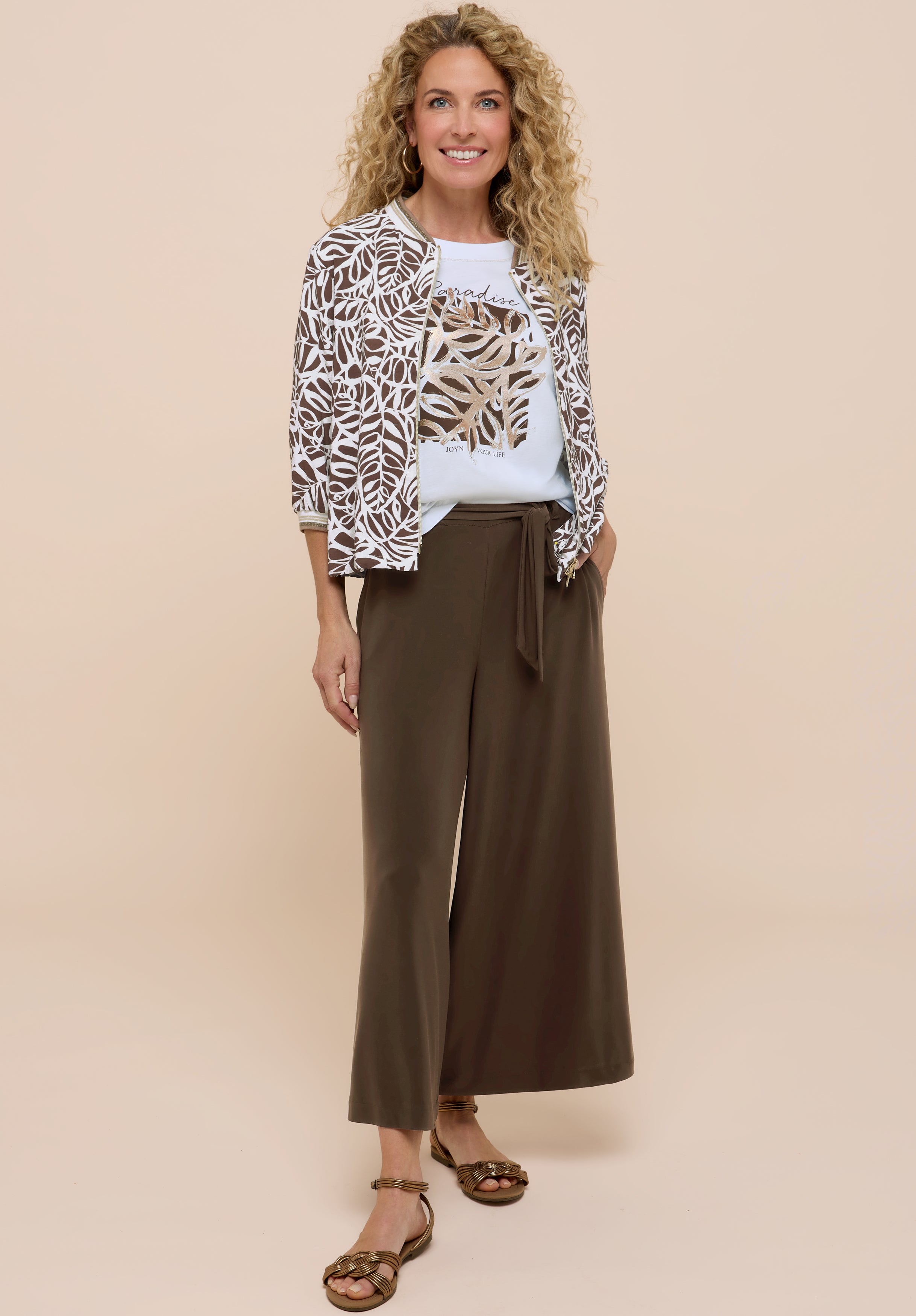 Bianca Damen Blazer Brown Mix