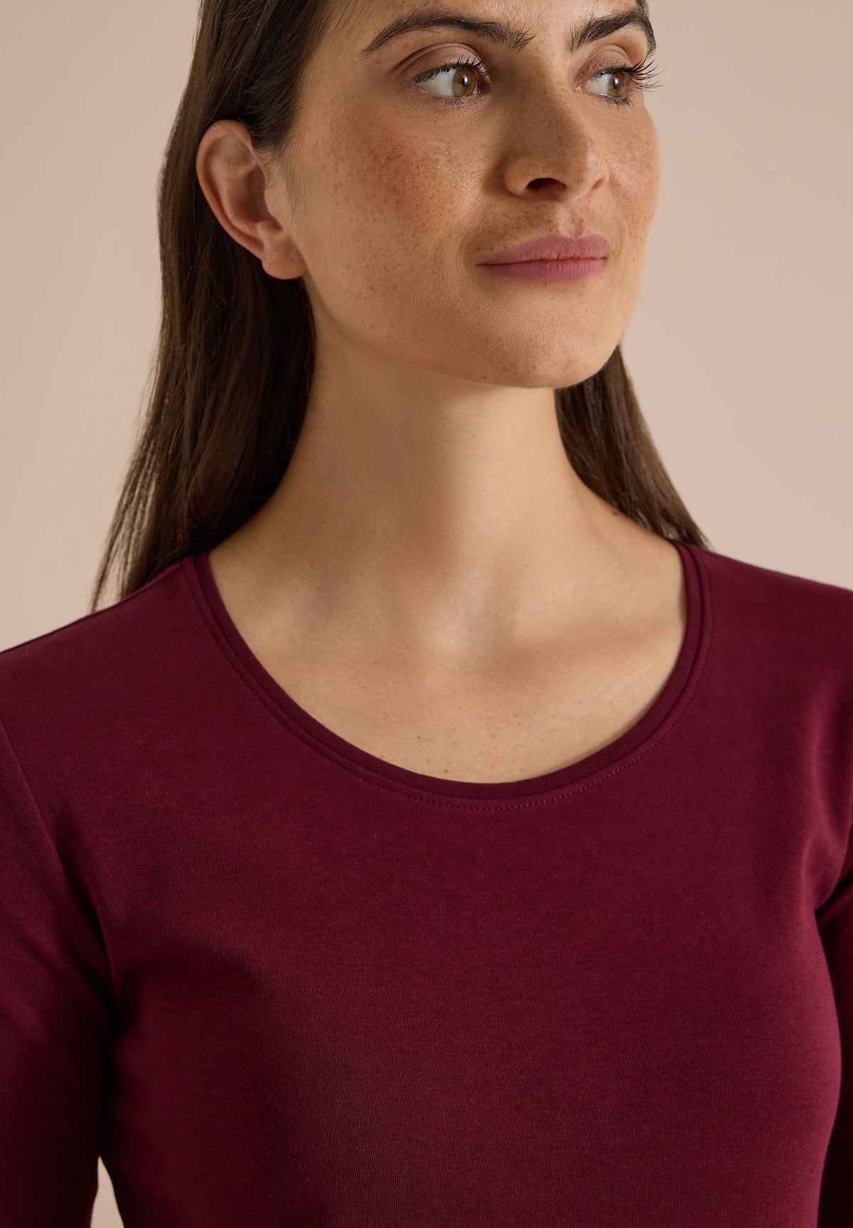 Cecil Damen T-Shirts Red Wine