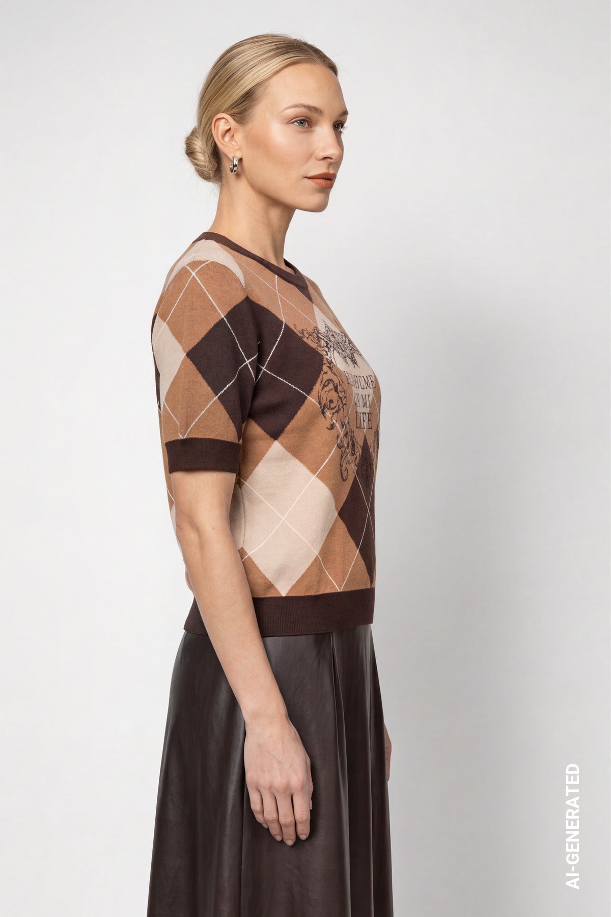 Monari Damen Pullover Black Coffe
