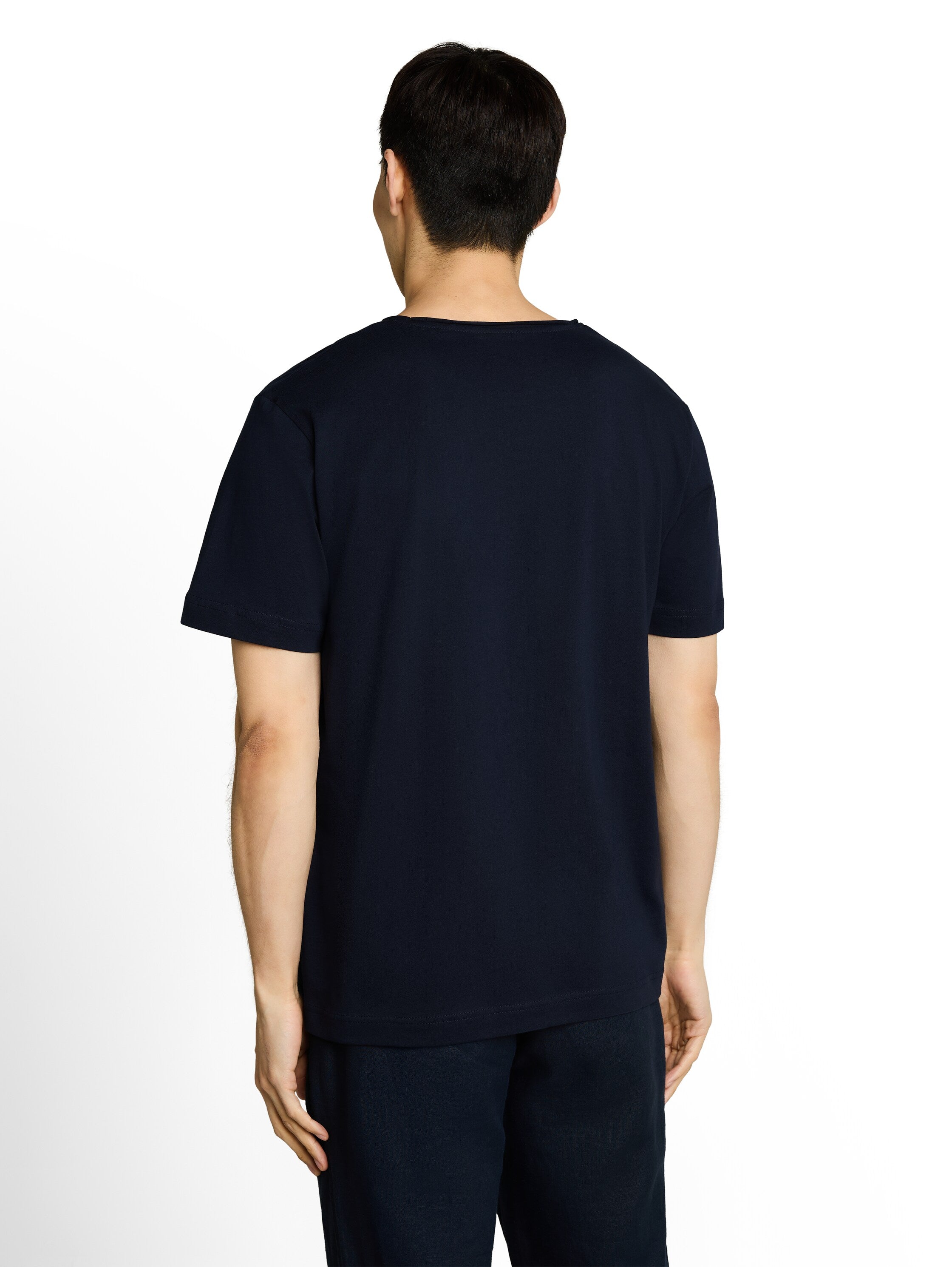 Tom Tailor Herren T-Shirts kurz Sky Captain Blu