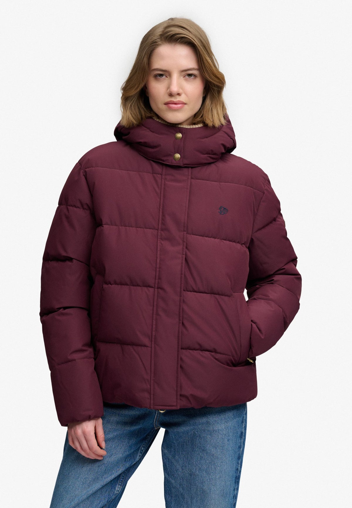 Superdry Damen Jacken Kl Fig Purple