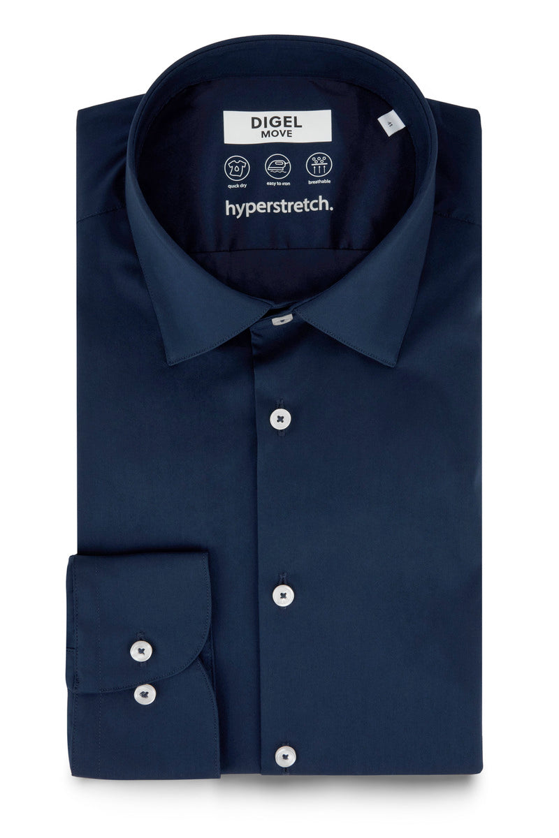 Digel Herren Hemden lang  Blau