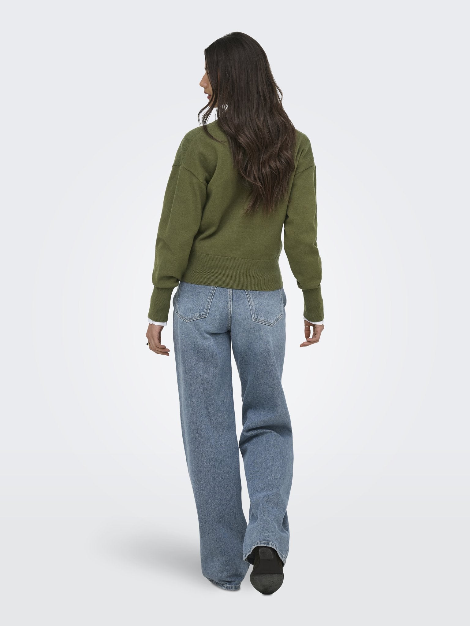 only Damen Strickjacken Winter Moss/Dtm