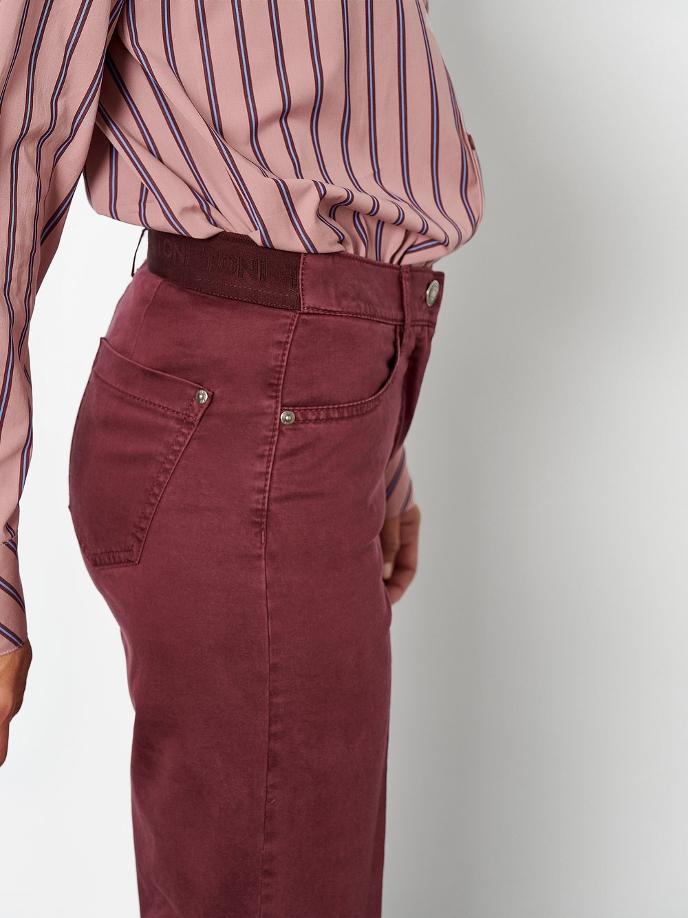 Toni Dress Damen Hosen Deep Berry Red