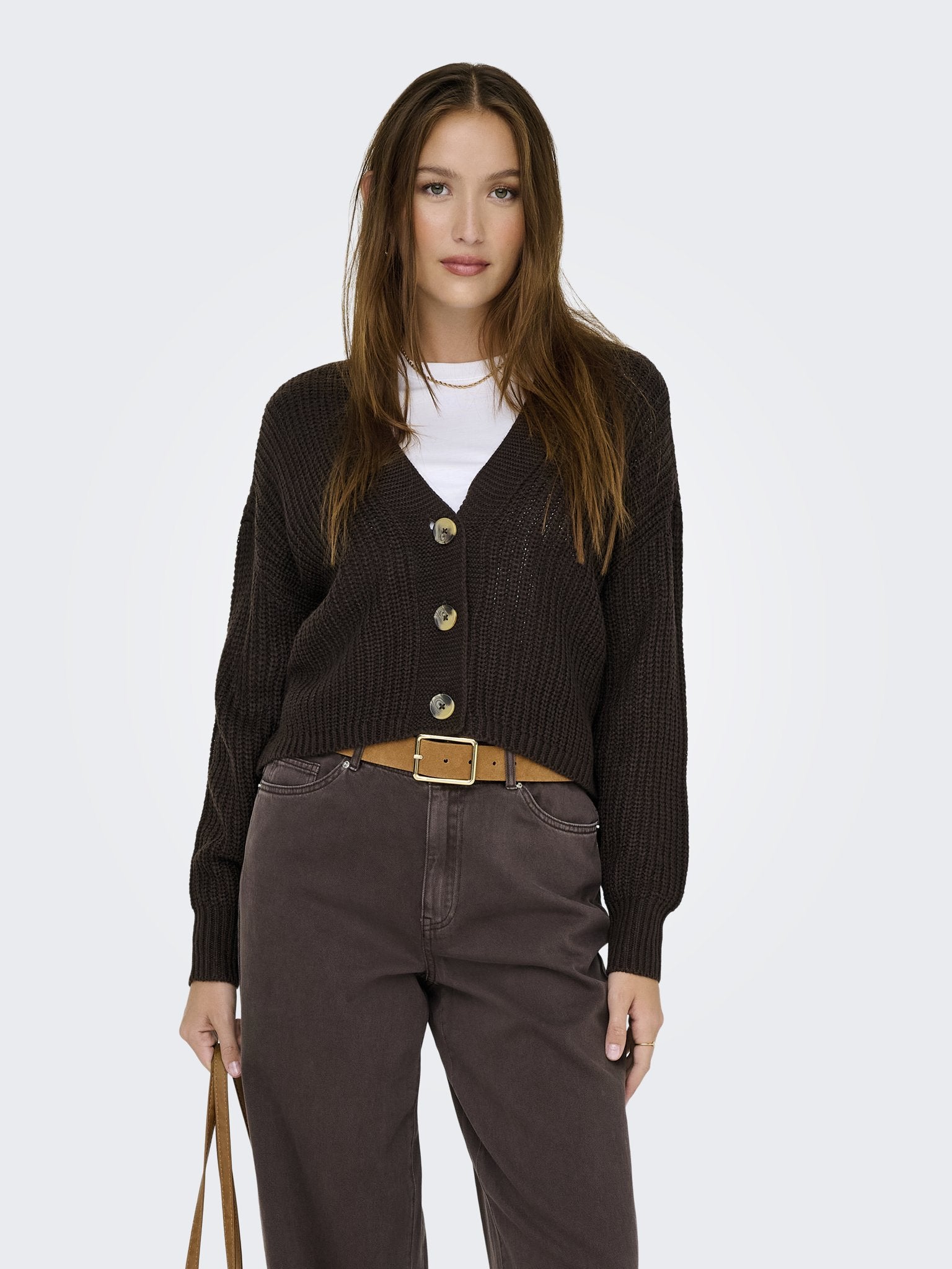 only Damen Strickjacken Chocolate Torte