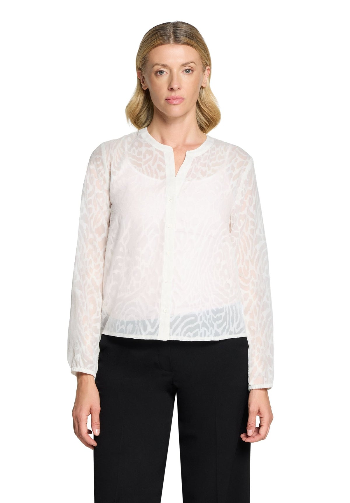 Betty & Co Damen Blusen kurz White Sand