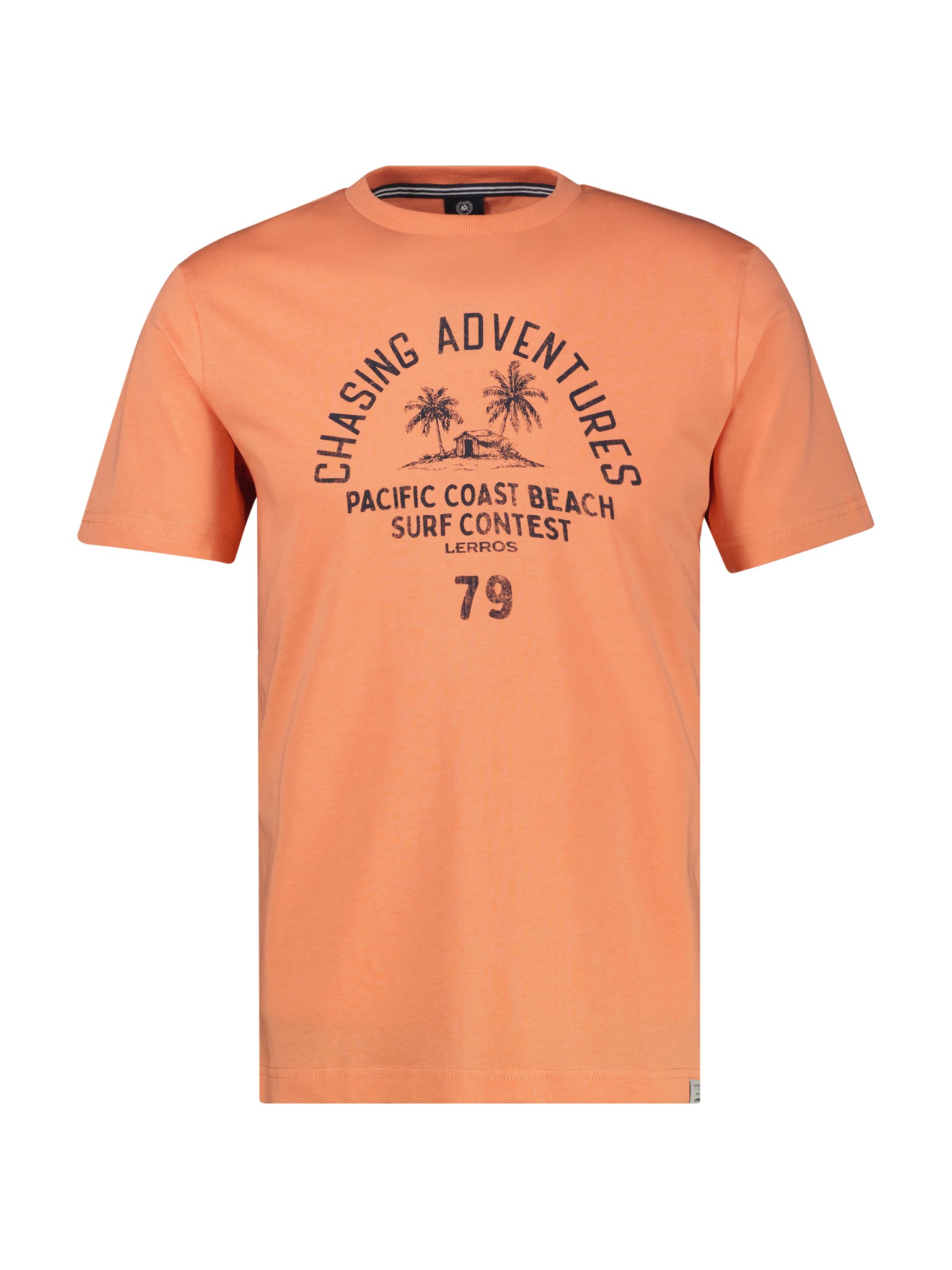 Lerros Herren T-Shirts kurz Pale Papaya
