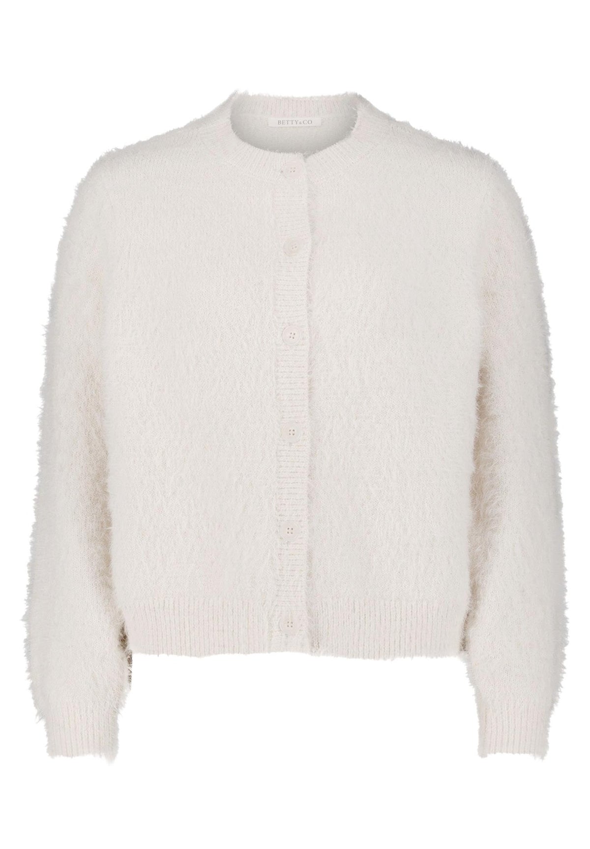 Betty & Co Damen Strickjacken White Sand
