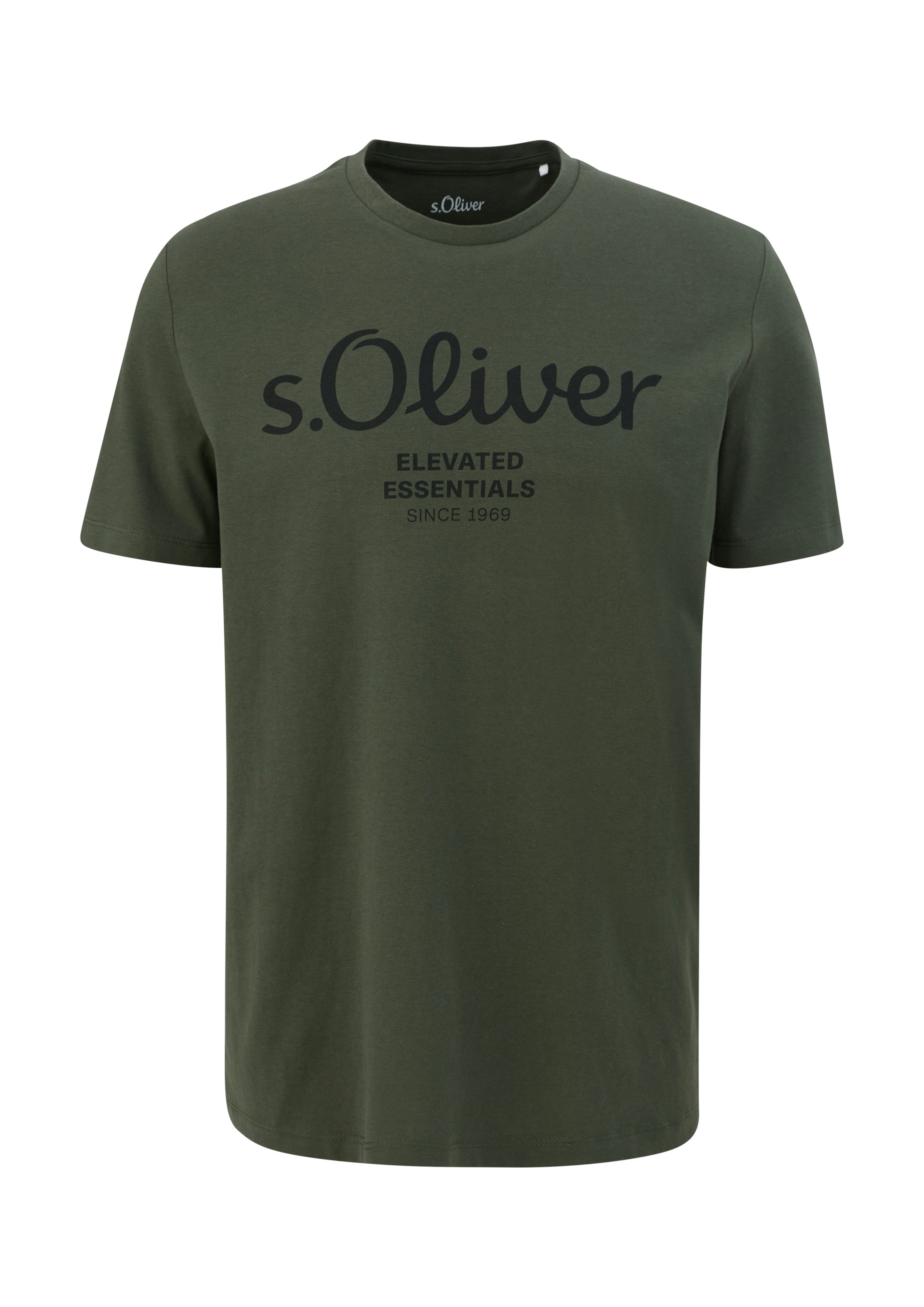 S. Oliver red Herren T-Shirts kurz Green