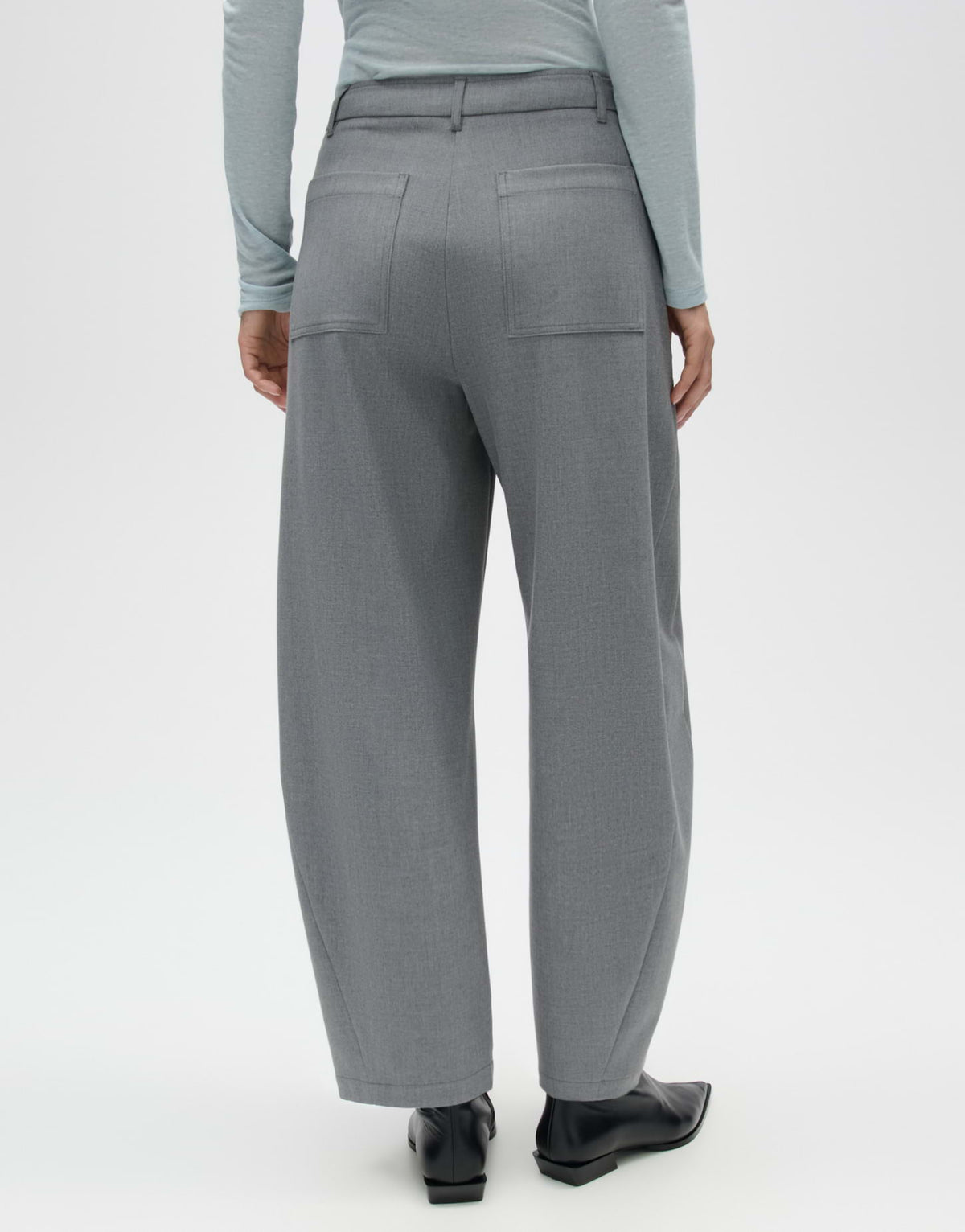 Opus Damen Hosen Quiet Grey