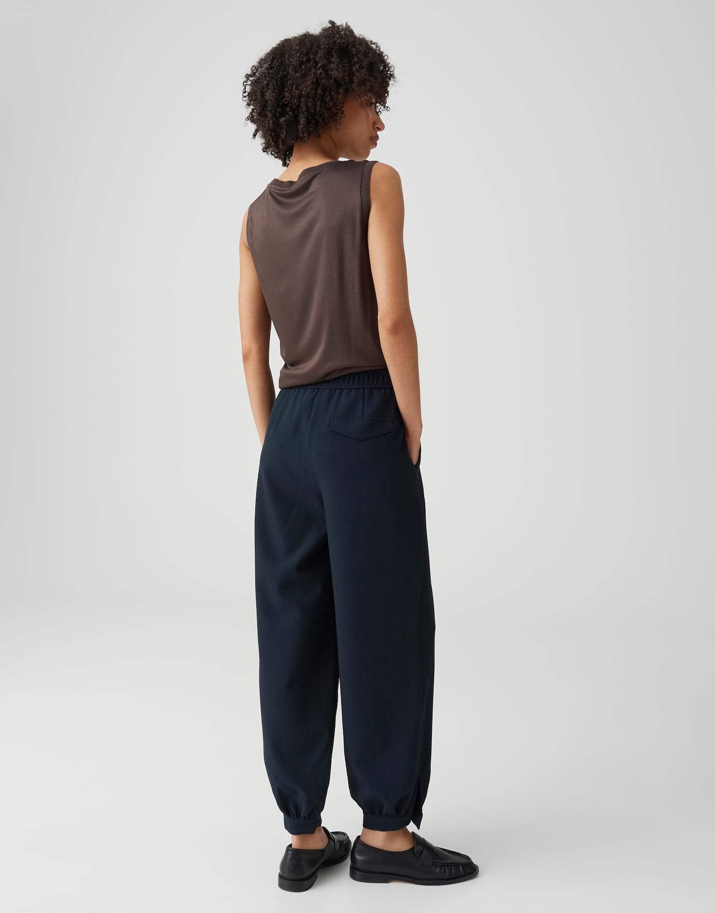 Opus Damen Hosen Coal Blue