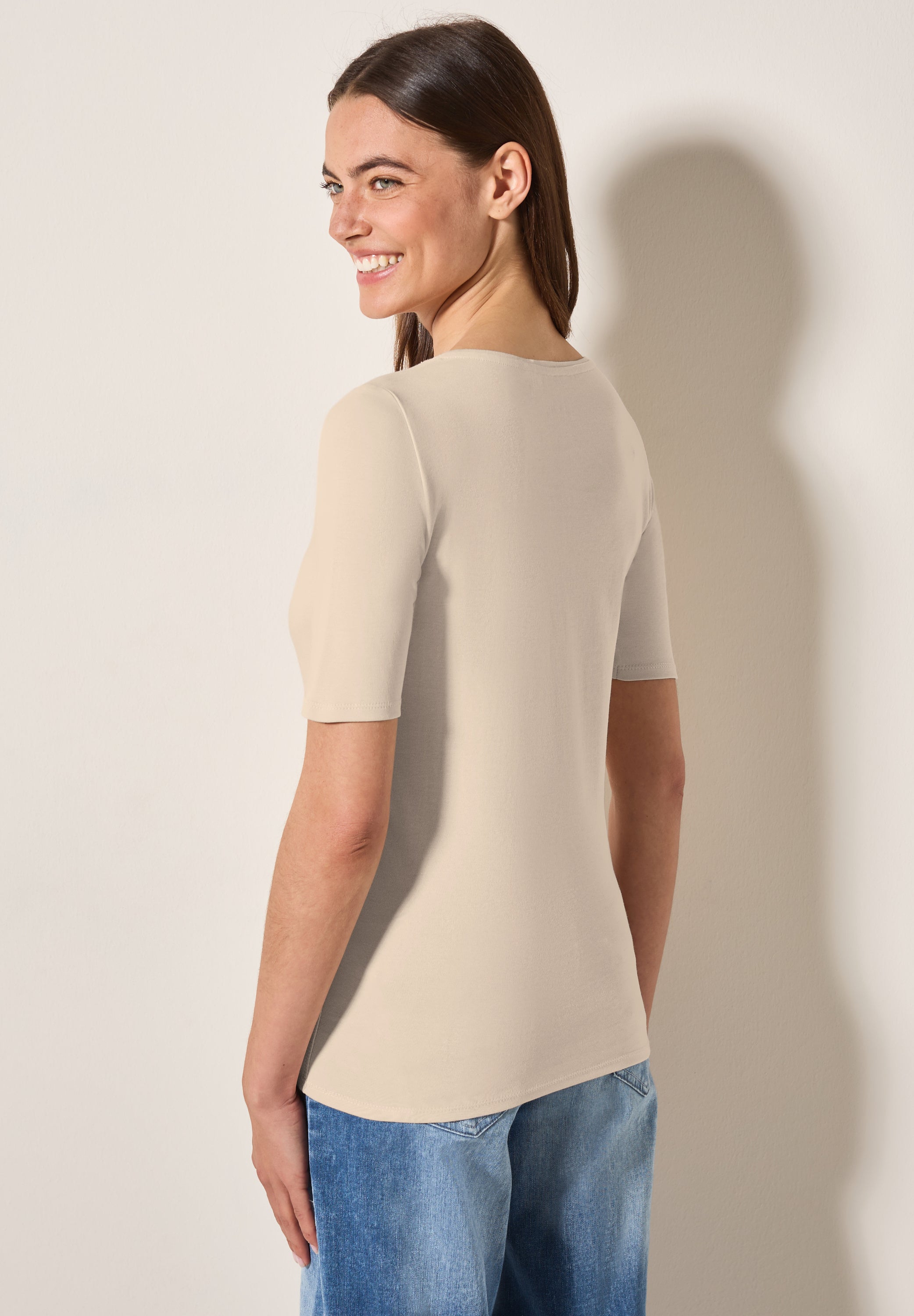 Cecil Damen T-Shirts  Pearl Bei