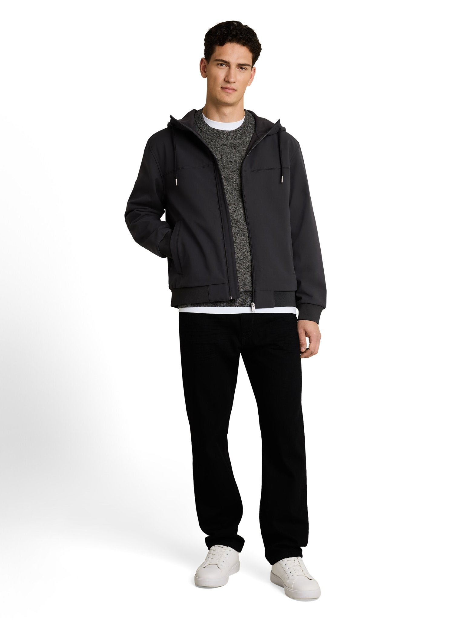 Tom Tailor denim Herren Jacken Coal Mine Grey