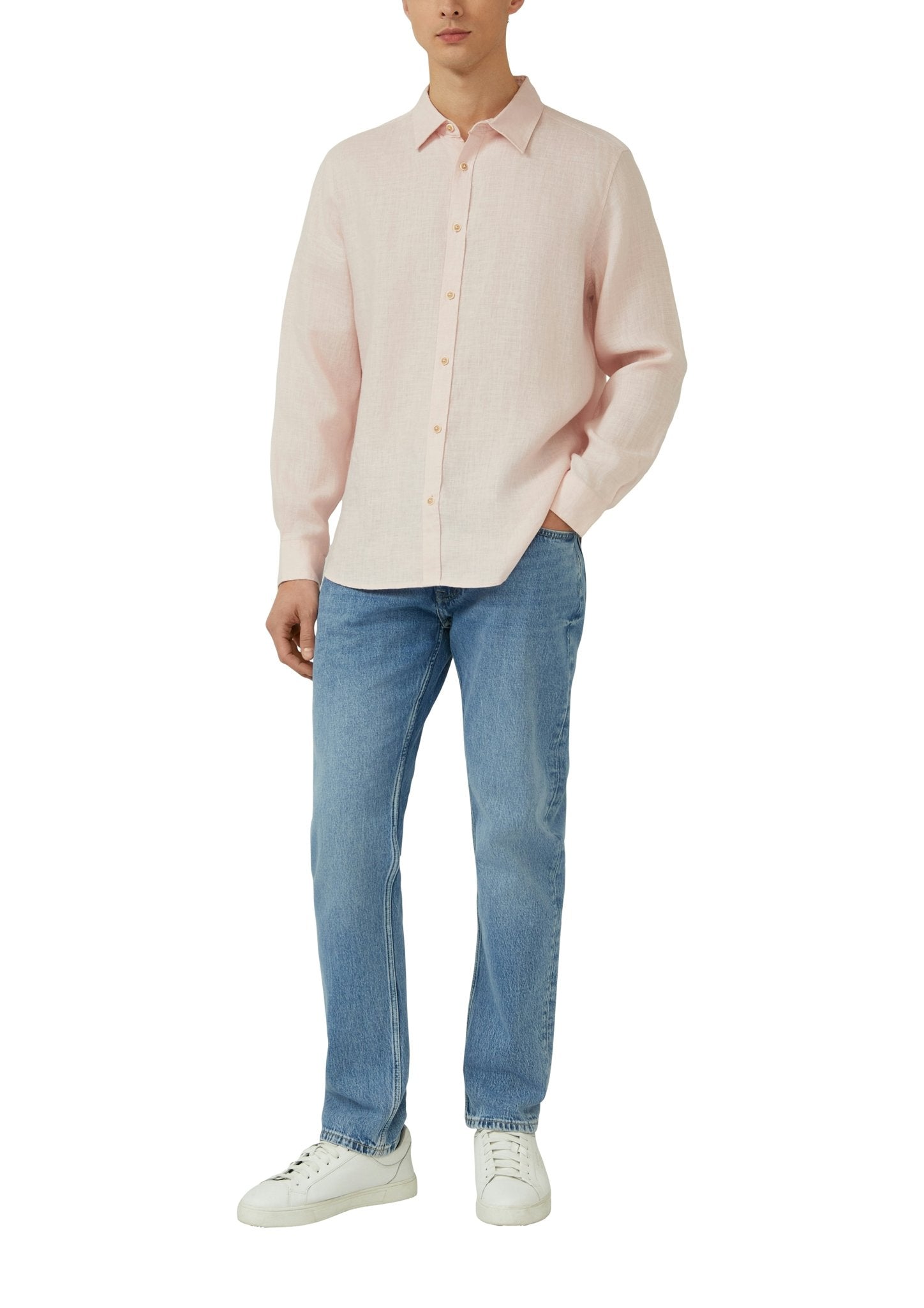 S. Oliver red Herren Hemden lang Lilac/Pink