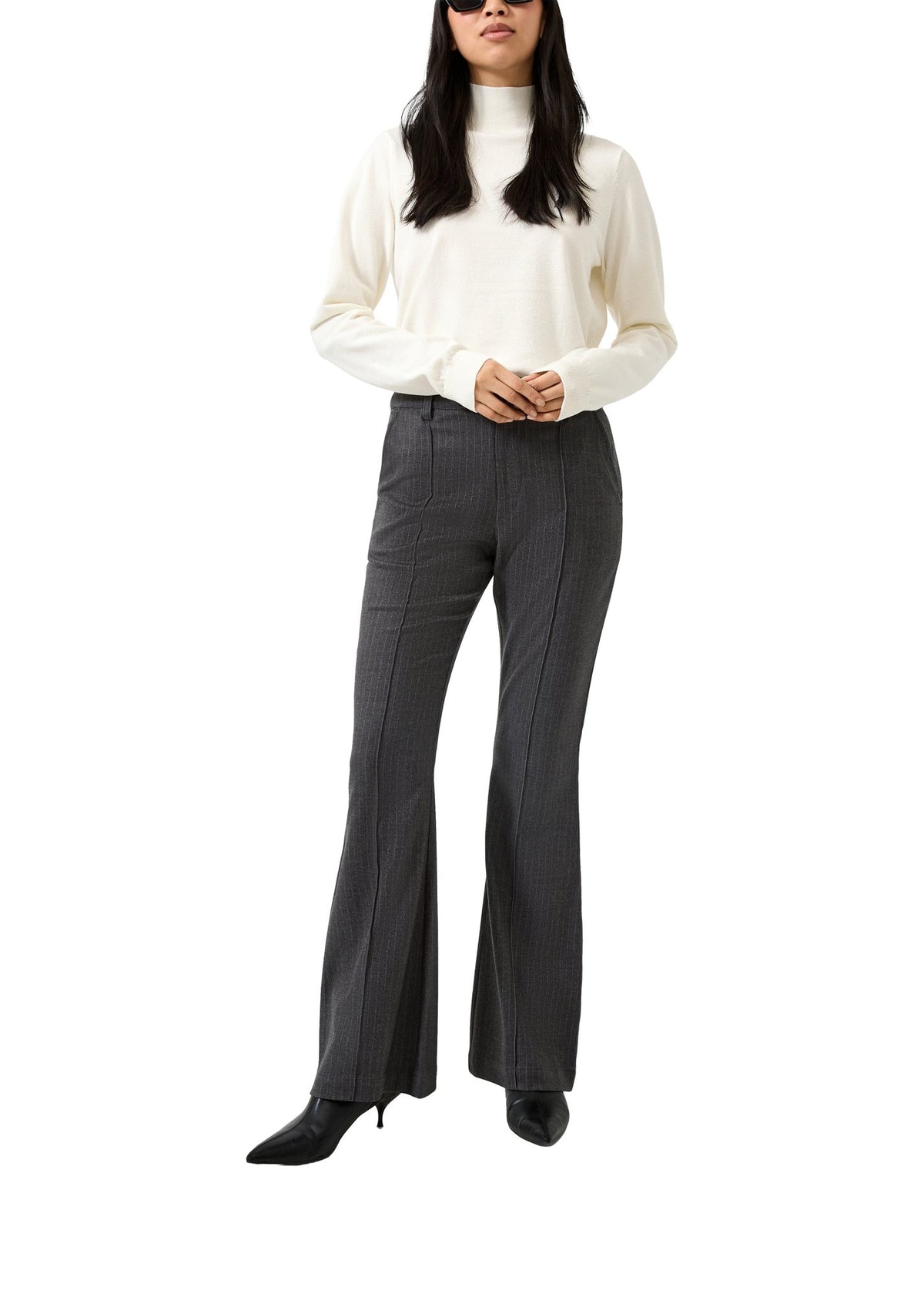 QS by S.Oliver Damen Pullover  White