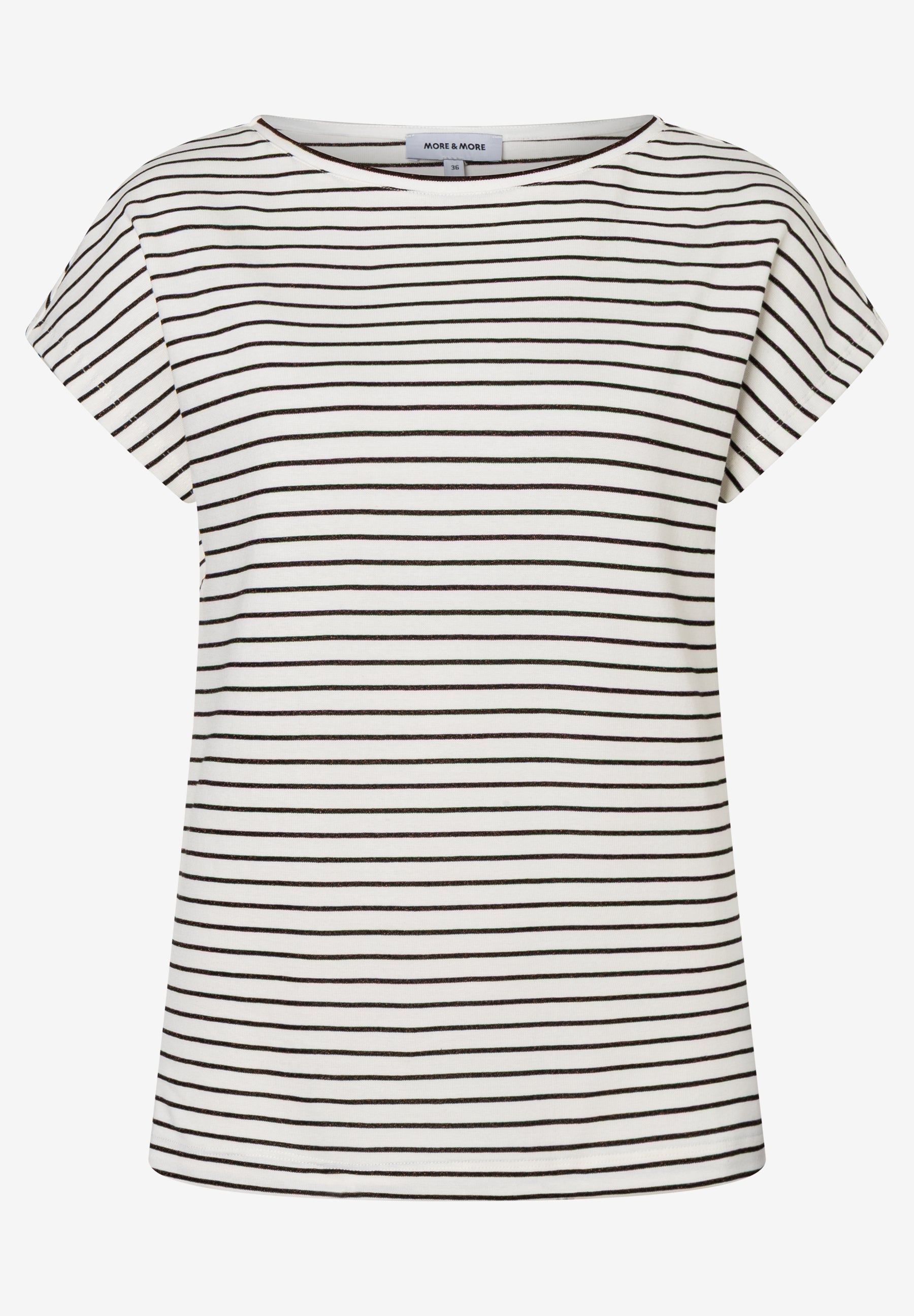 More & More Damen T-Shirts  Lurex Stri