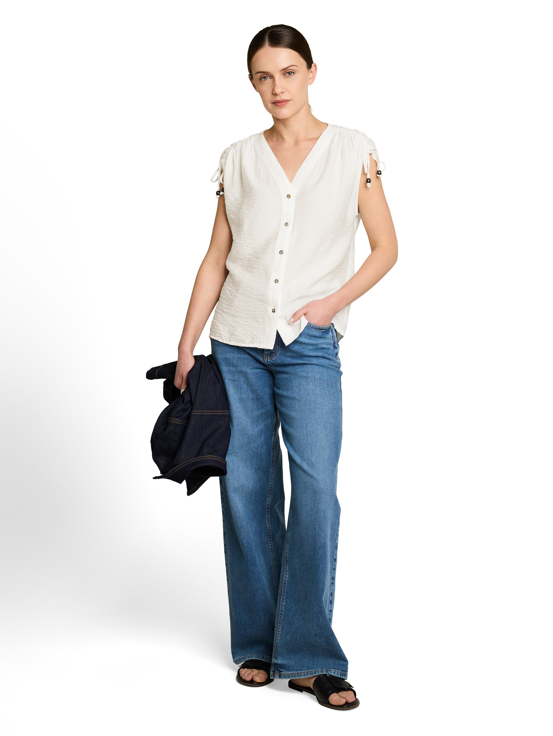Tom Tailor Damen Blusen Whisper White