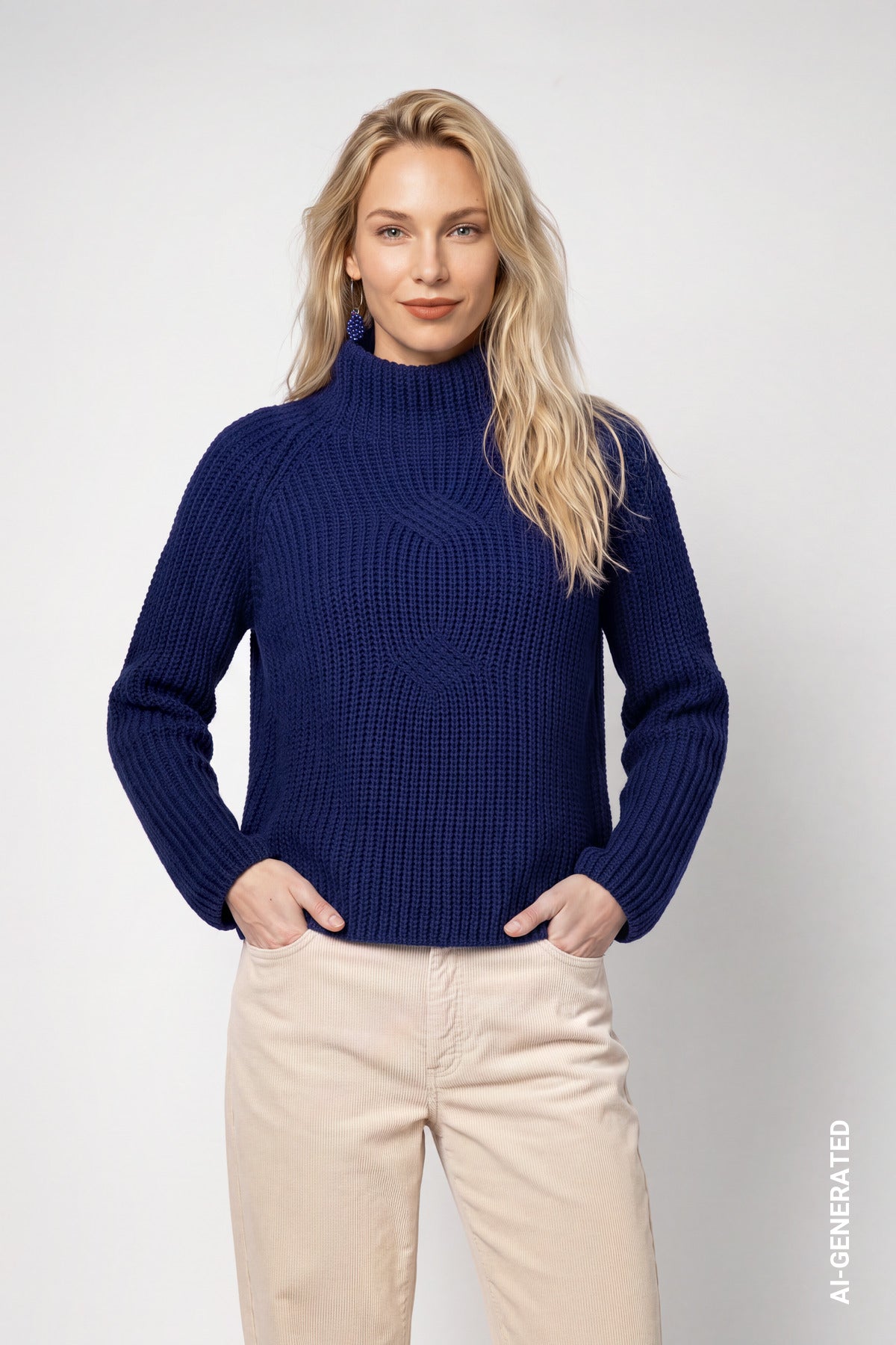 Monari Damen Pullover Classic Nav