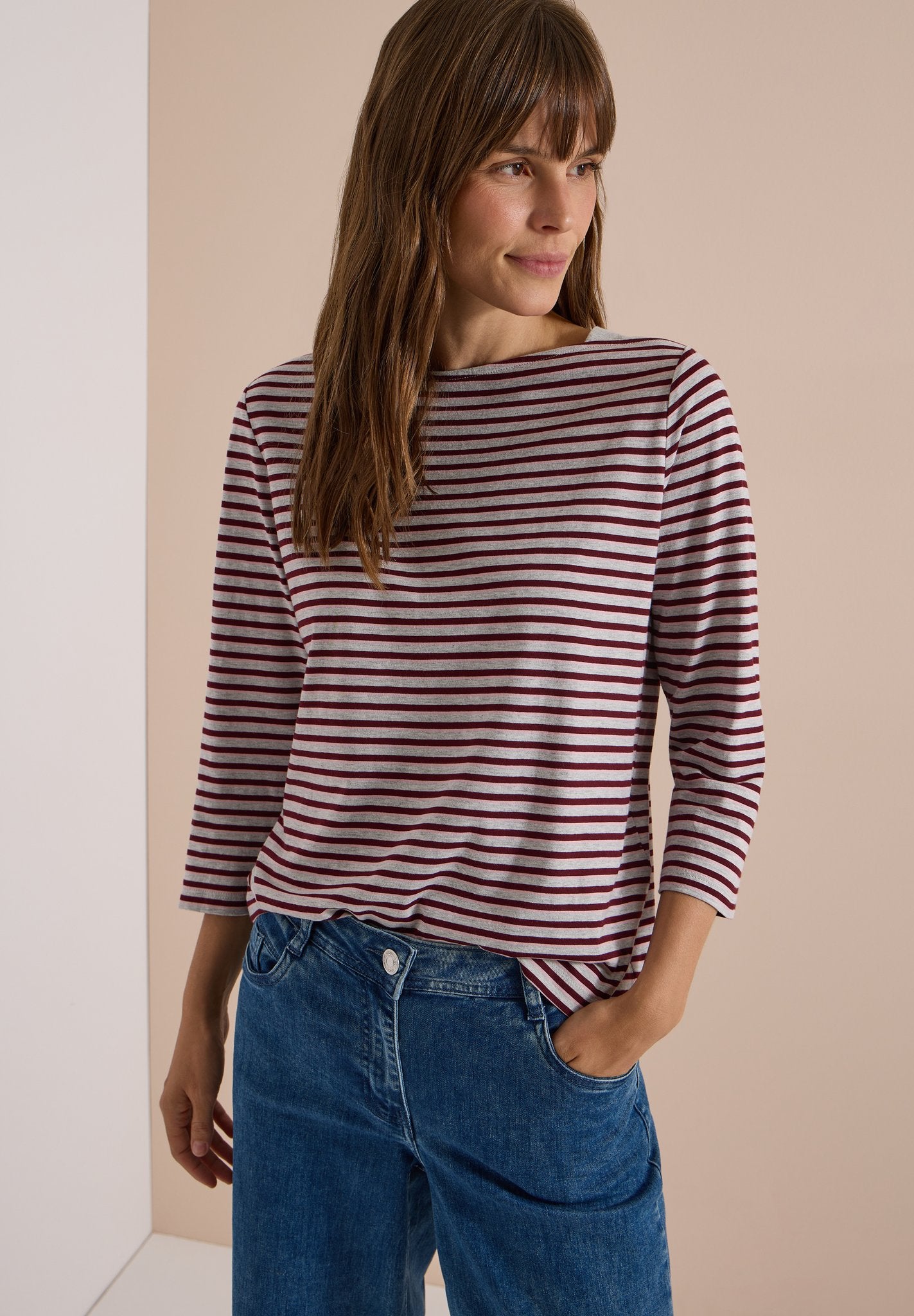 Cecil Damen T-Shirts Light Gre