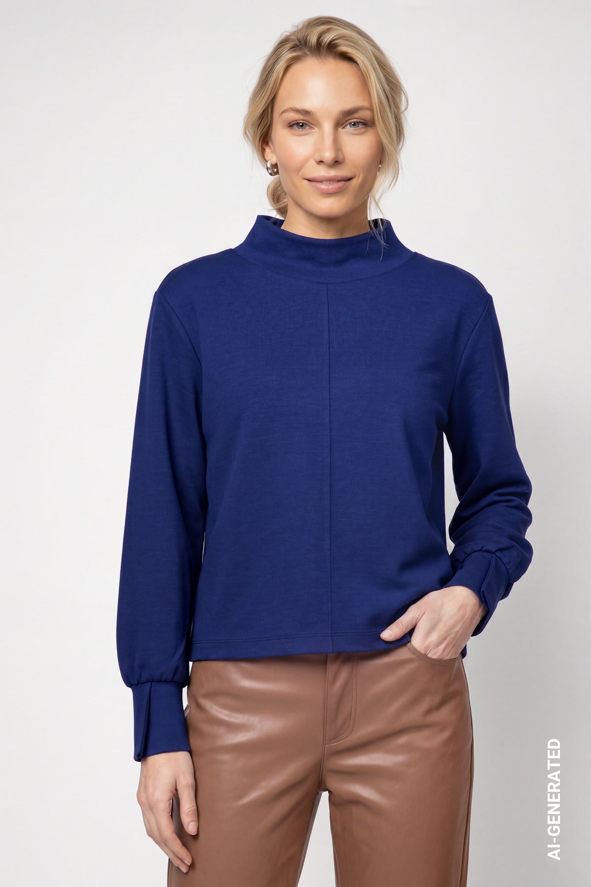 Monari Damen T-Shirts  Classic Nav