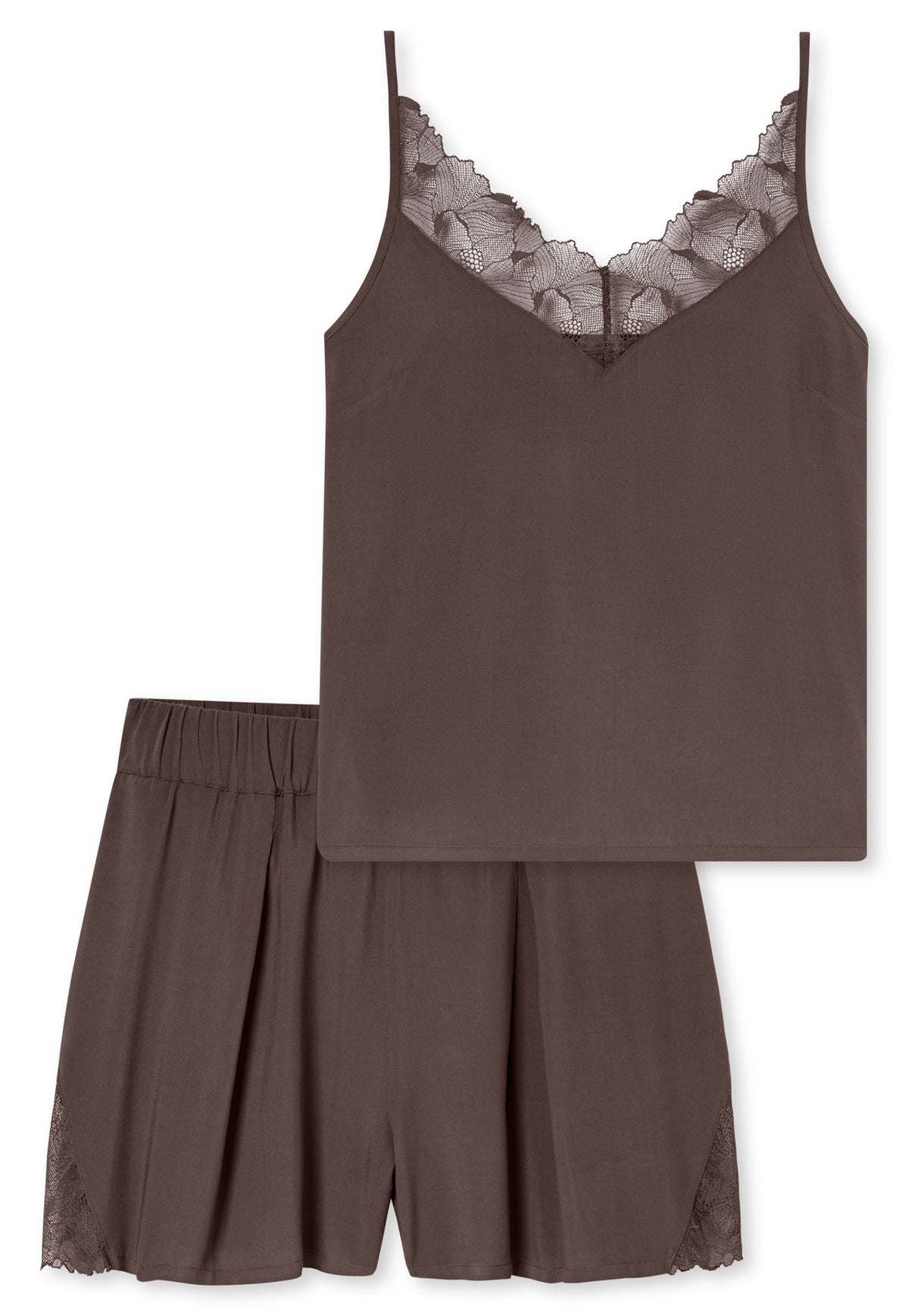 Schiesser Schlafanzug Deep Brown