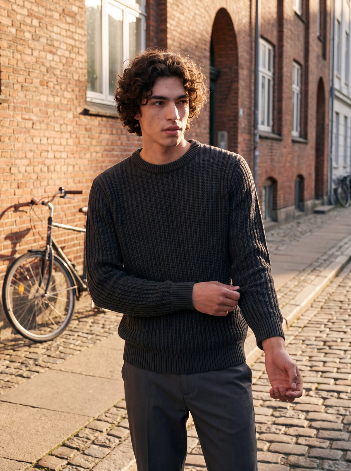 Jack & Jones Herren Pullover Asphalt