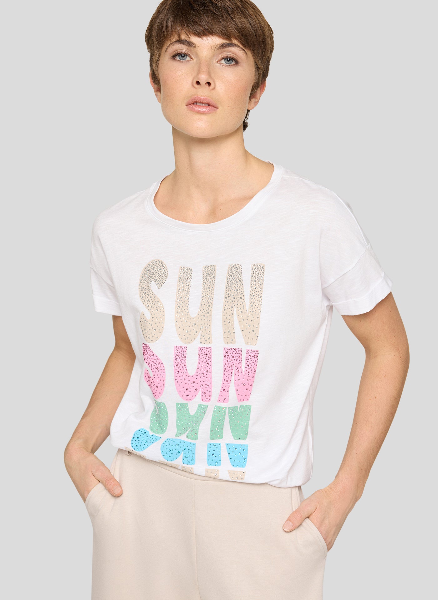 Rabe Damen T-Shirts Weiss