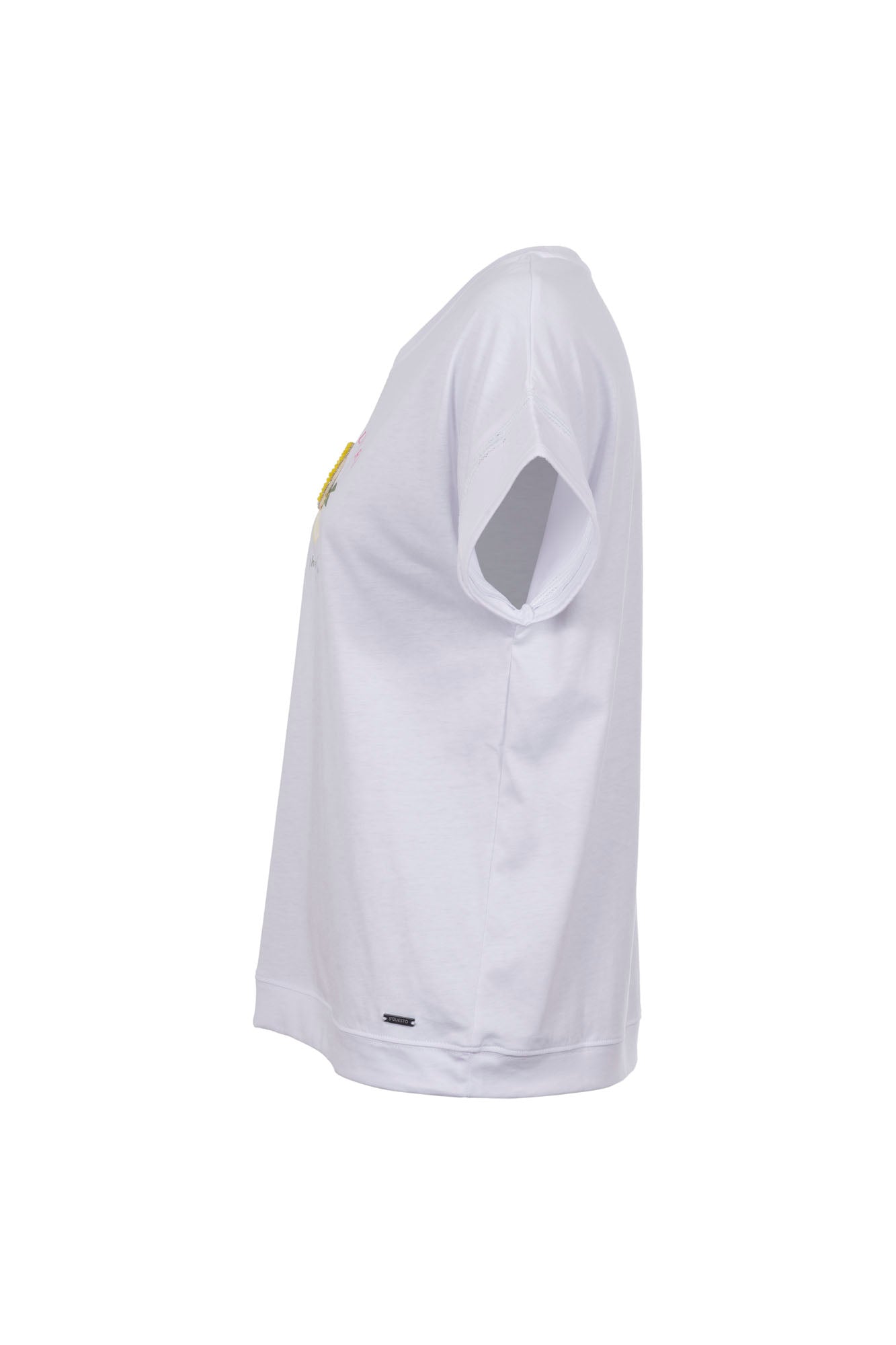 Soquesto Damen T-Shirts Weiß