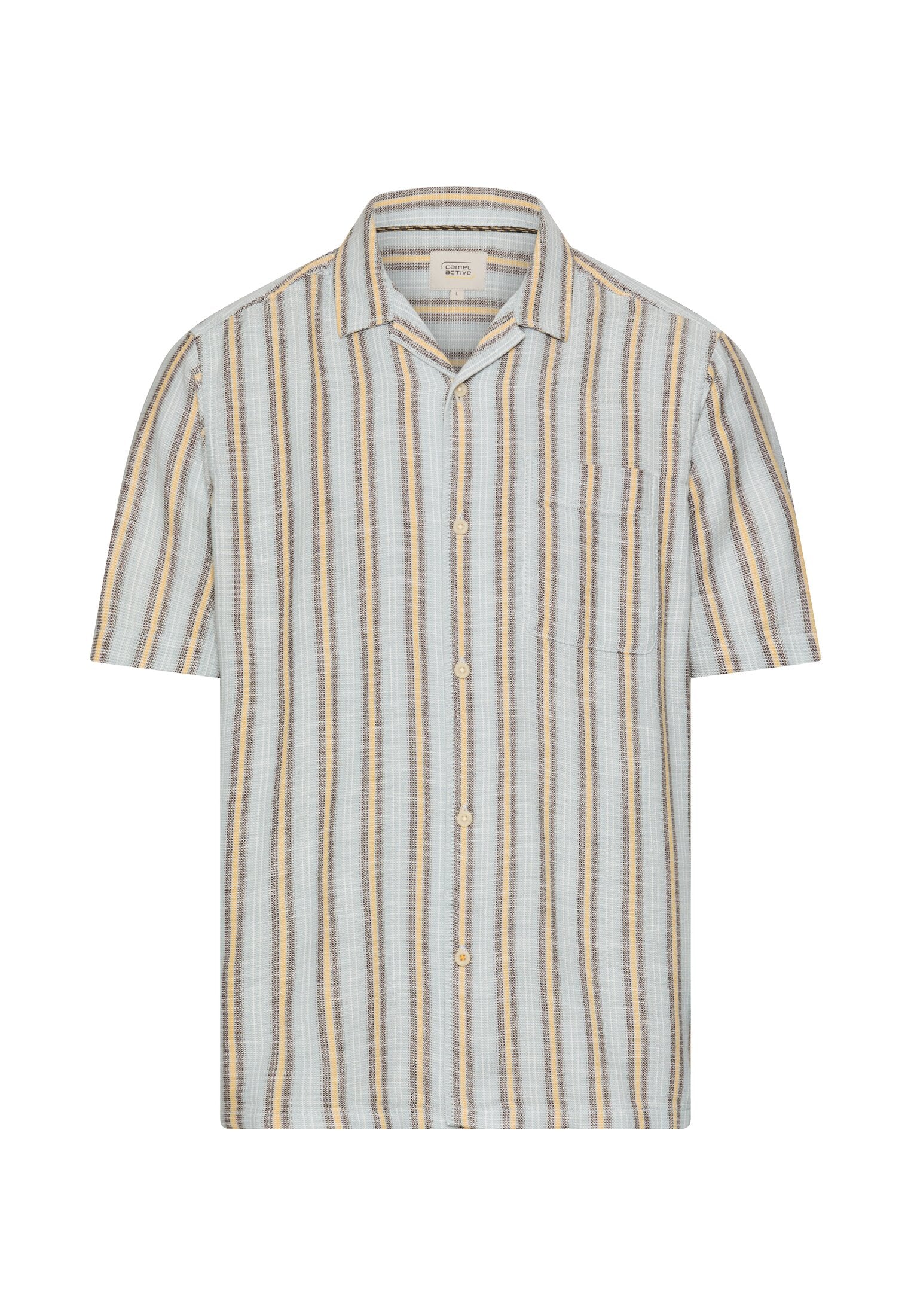 Camel active Herren Hemden kurz  Aqua Blue