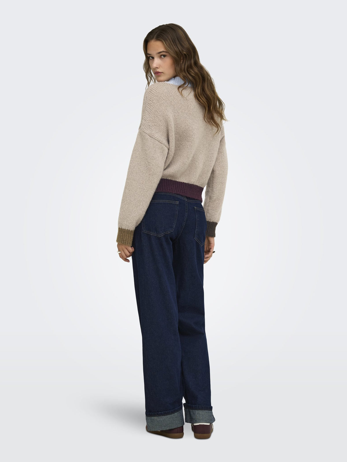 Only Damen Pullover Cashmere Blue/C