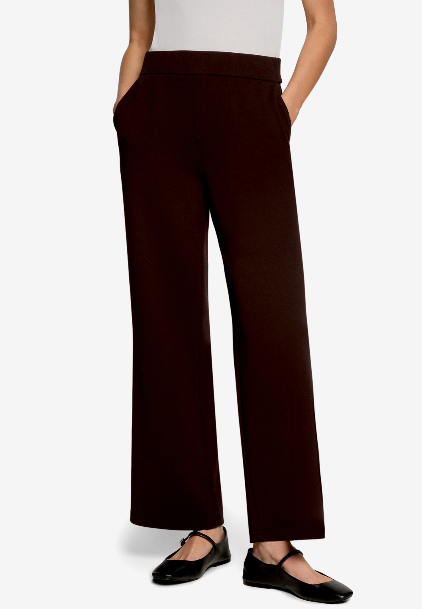Zero Damen Hosen Chocolate Plum
