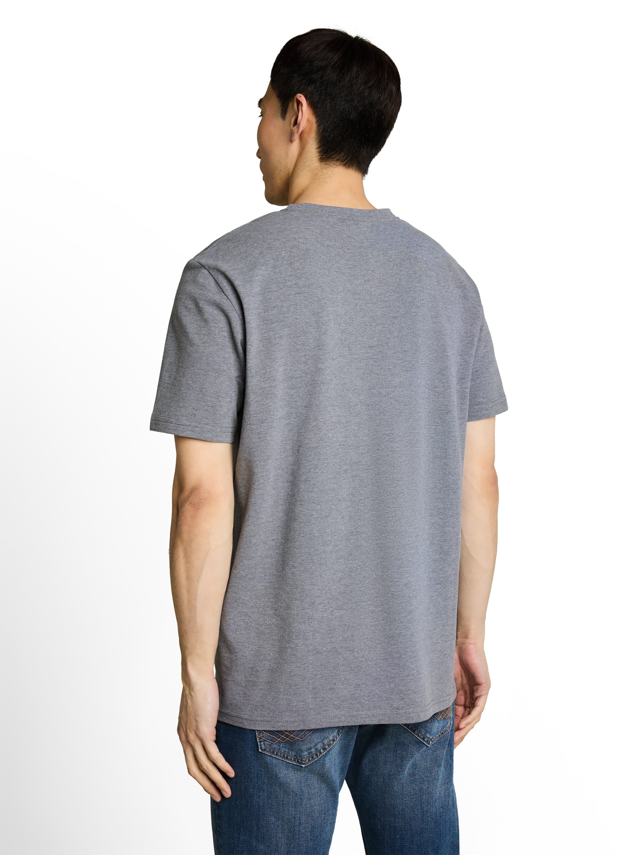 Tom Tailor Herren T-Shirts kurz Sky Captain Blu