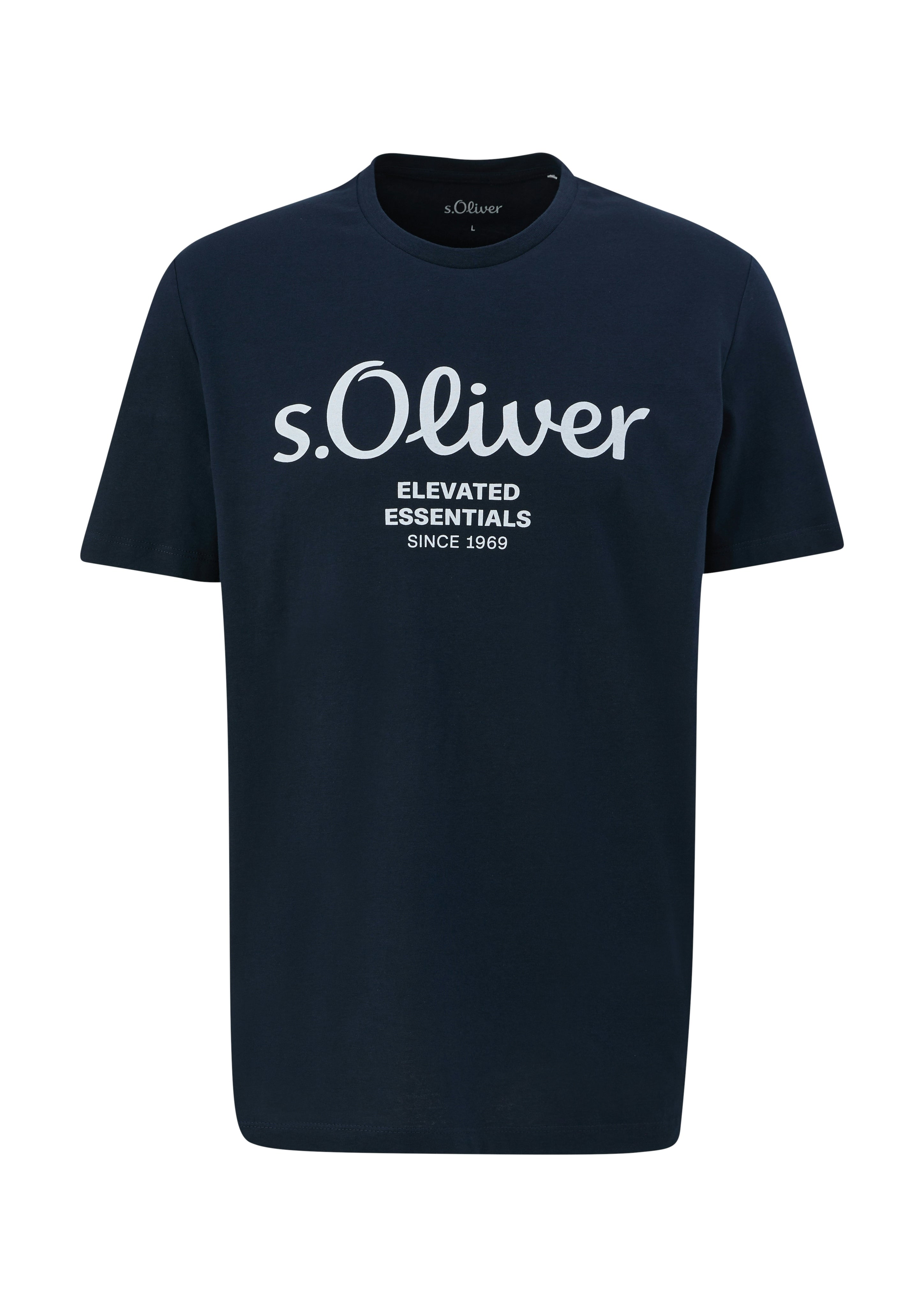 S. Oliver red Herren T-Shirts kurz Blue