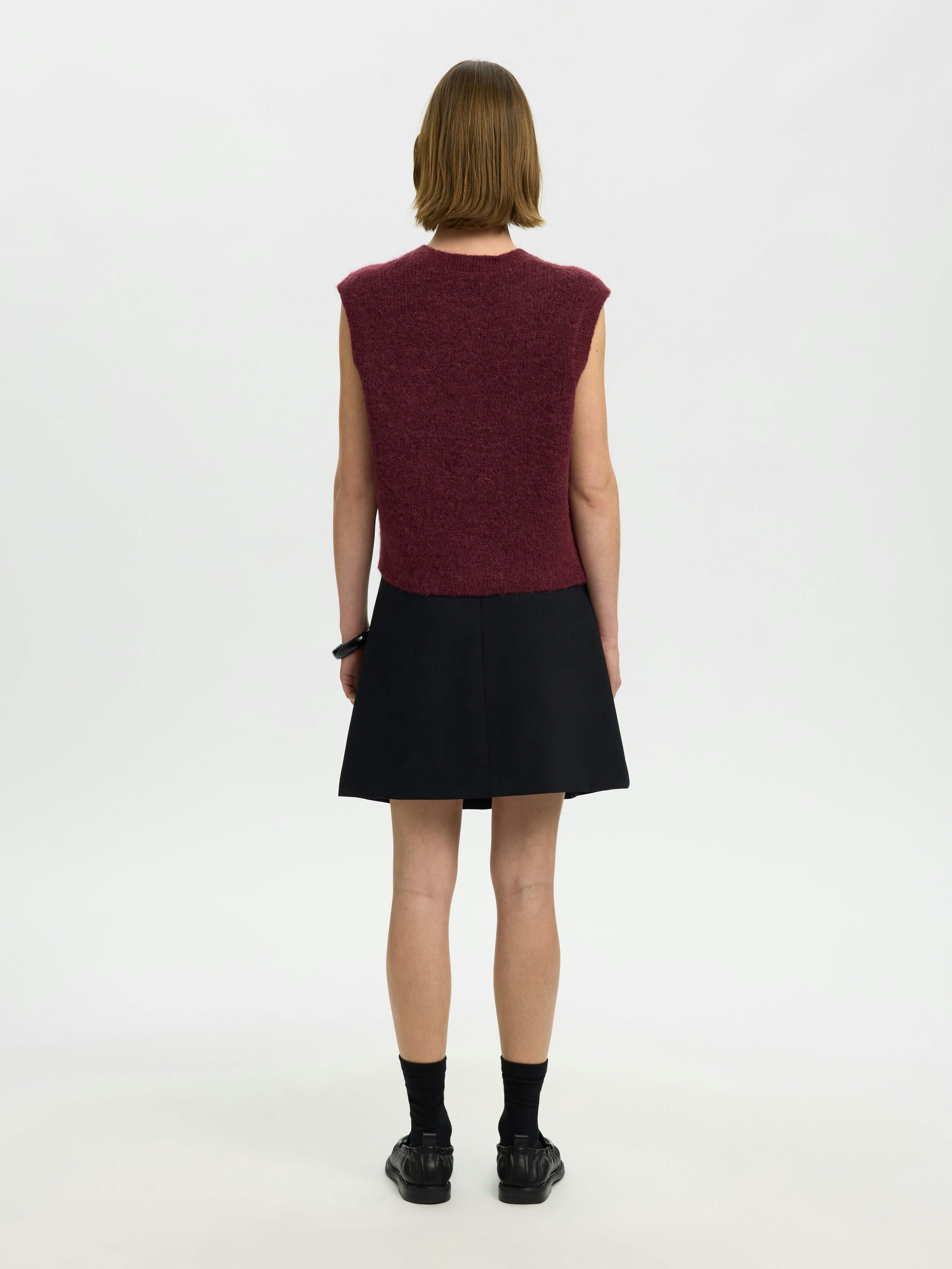 Selected Femme Damen Pullover Tawny Port/Mela
