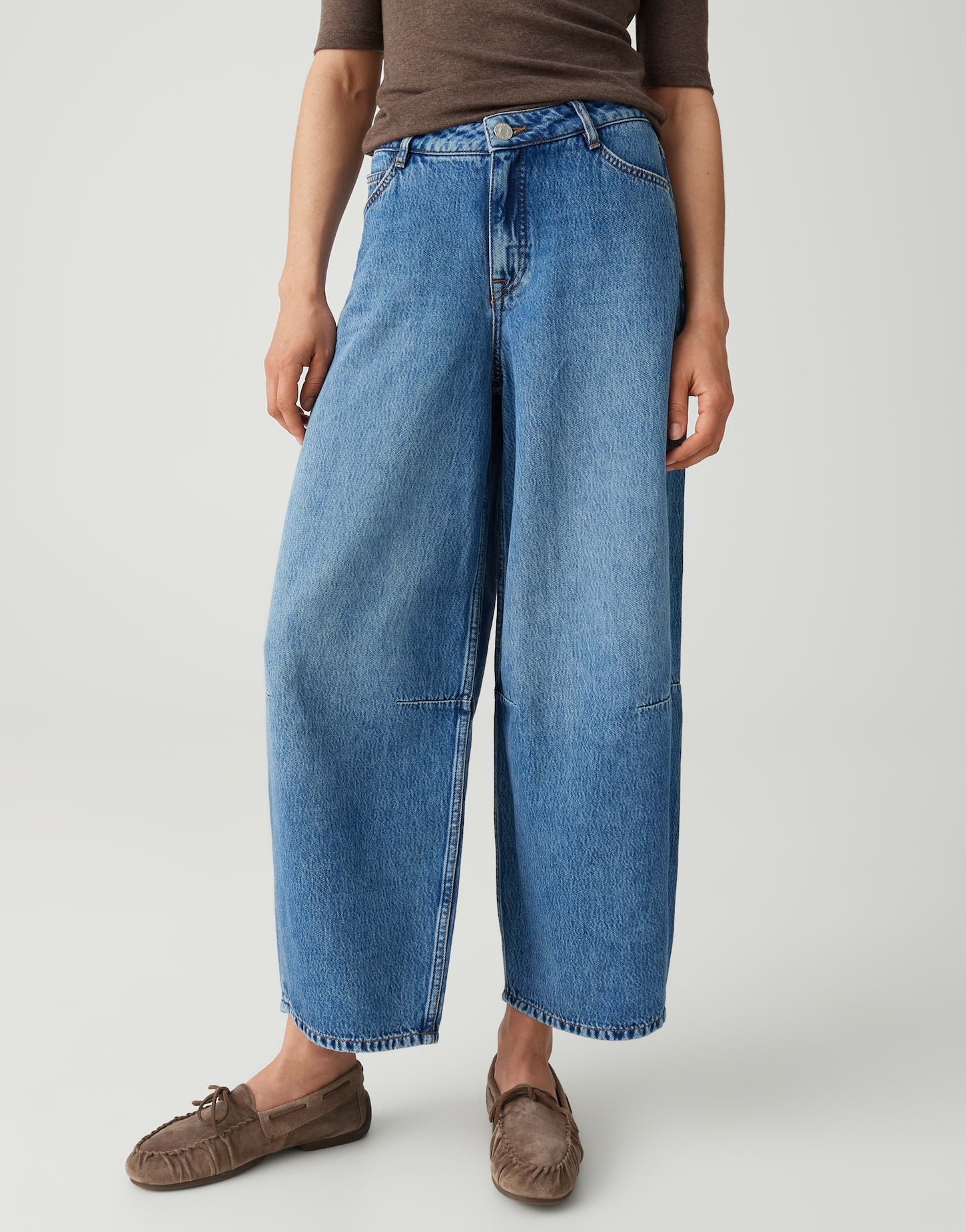 Opus Damen Jeans Mid Blue
