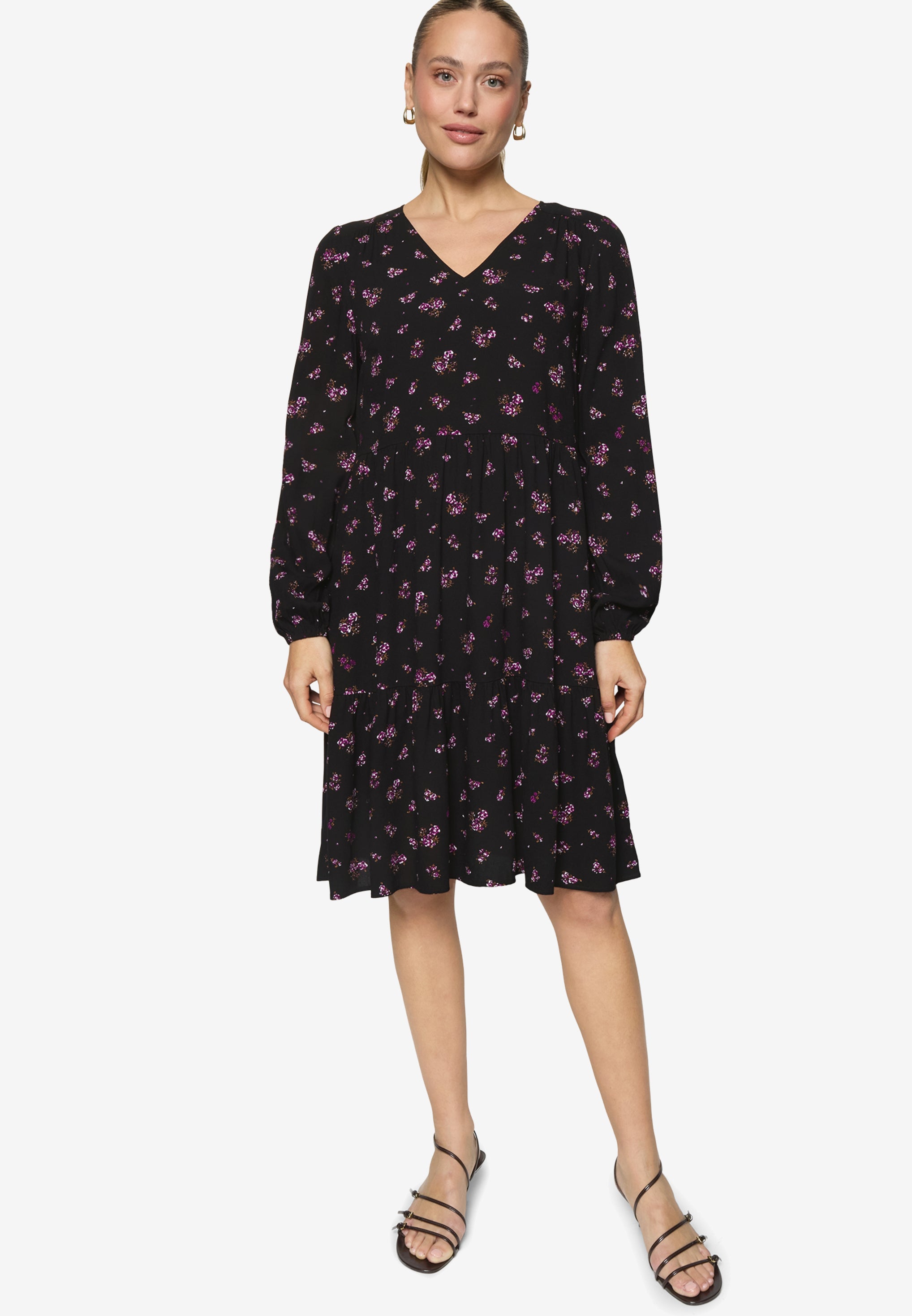 Zero Damen Kleider Black/Pink