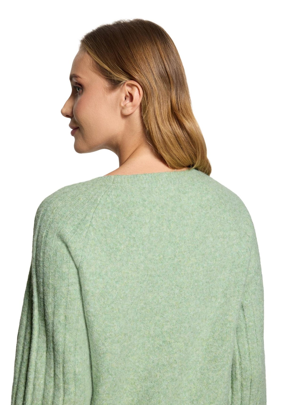 Cartoon Damen Pullover Green Melange
