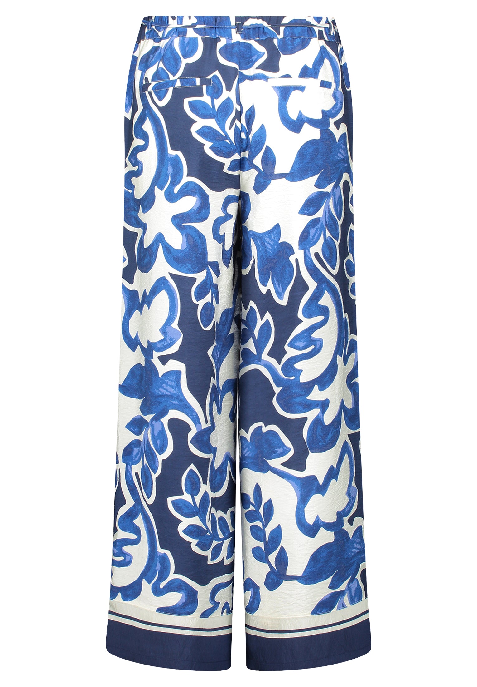 Betty & Co Damen Hosen Cream/Dark Blue