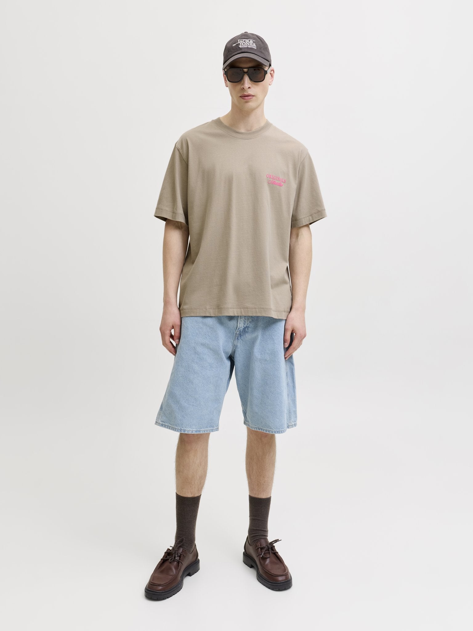Jack & Jones Herren T-Shirts kurz Vintage Khaki/S