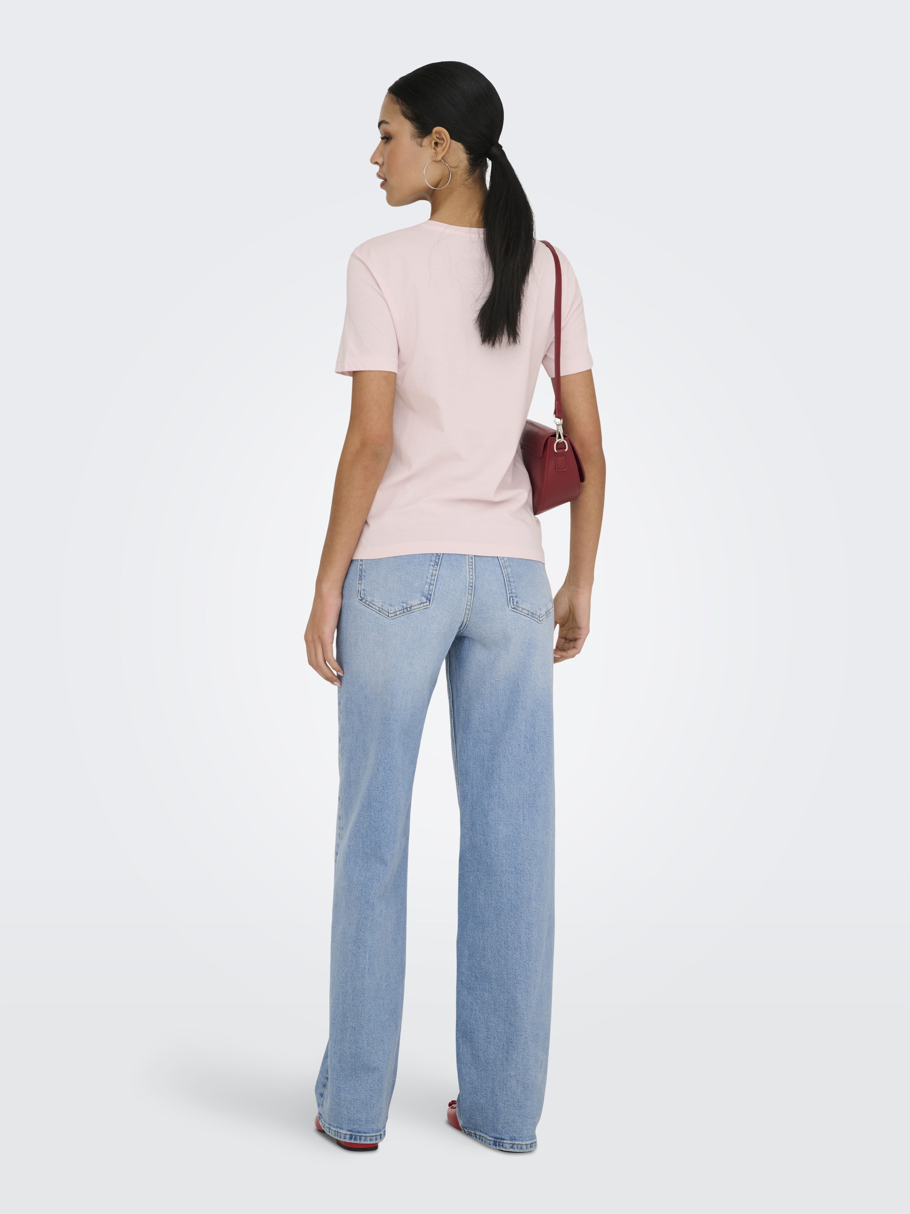 only Damen T-Shirts Pale Lilac/Spar