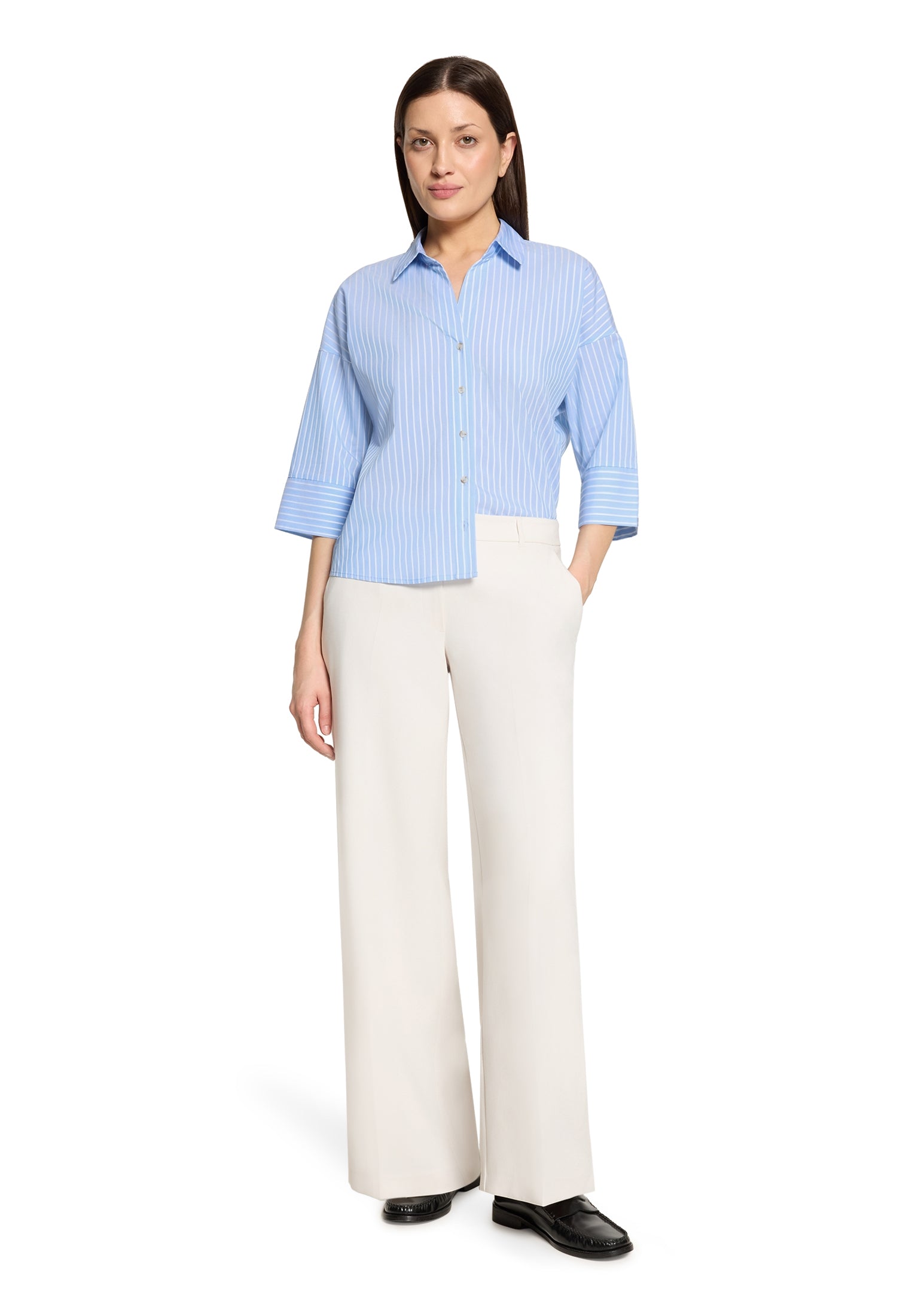 Betty & Co Damen Blusen Blue/White