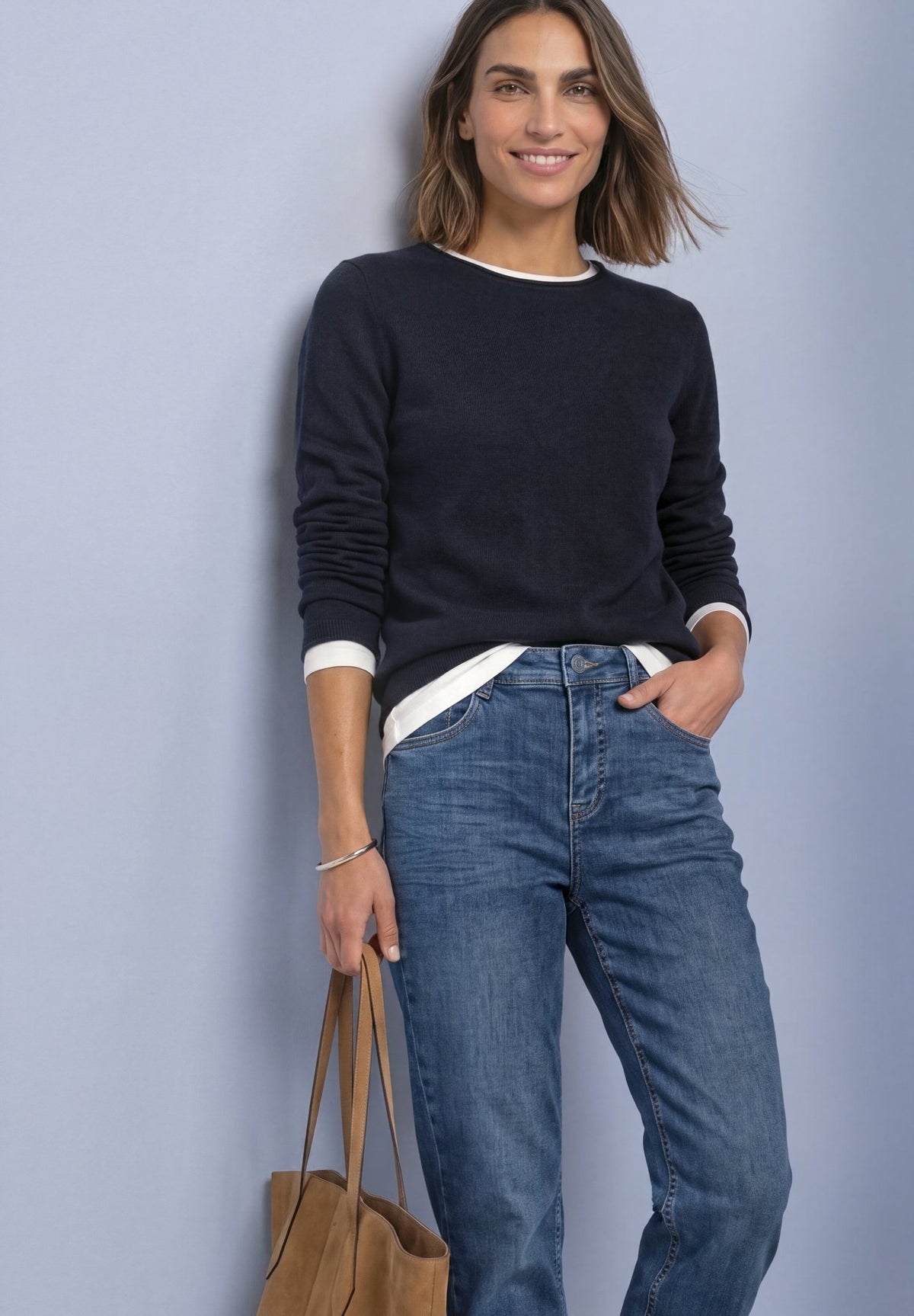Street One Damen Pullover  Indigo Ni
