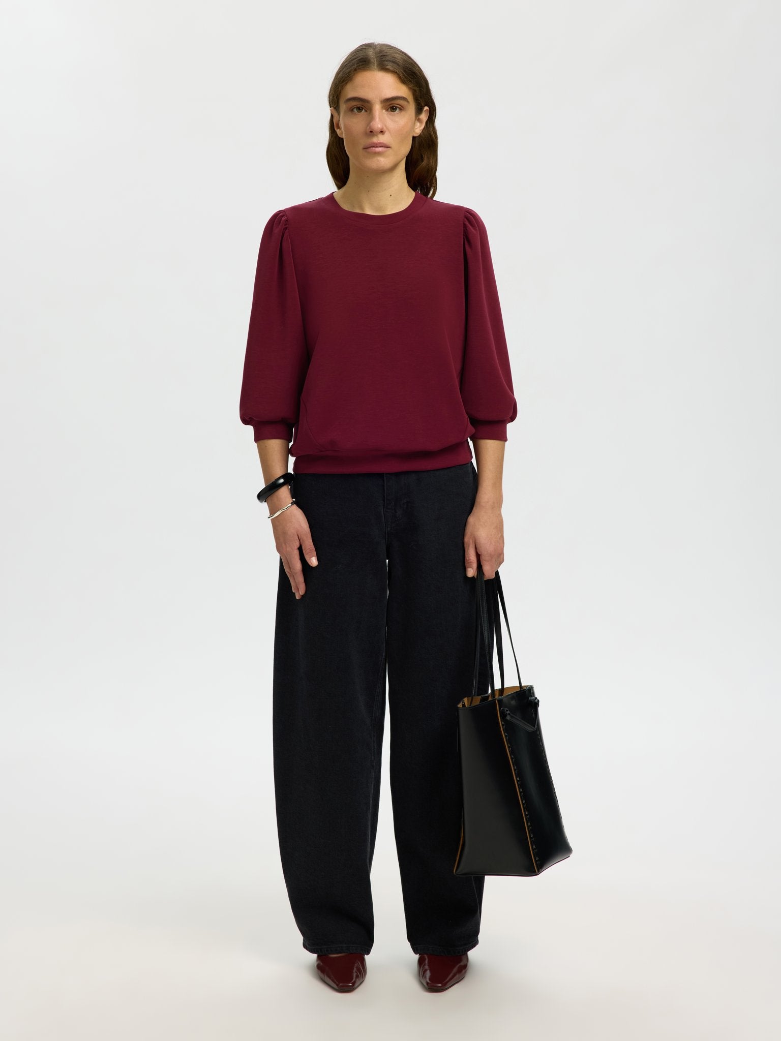 Selected Femme Damen Blusen Tawny Port