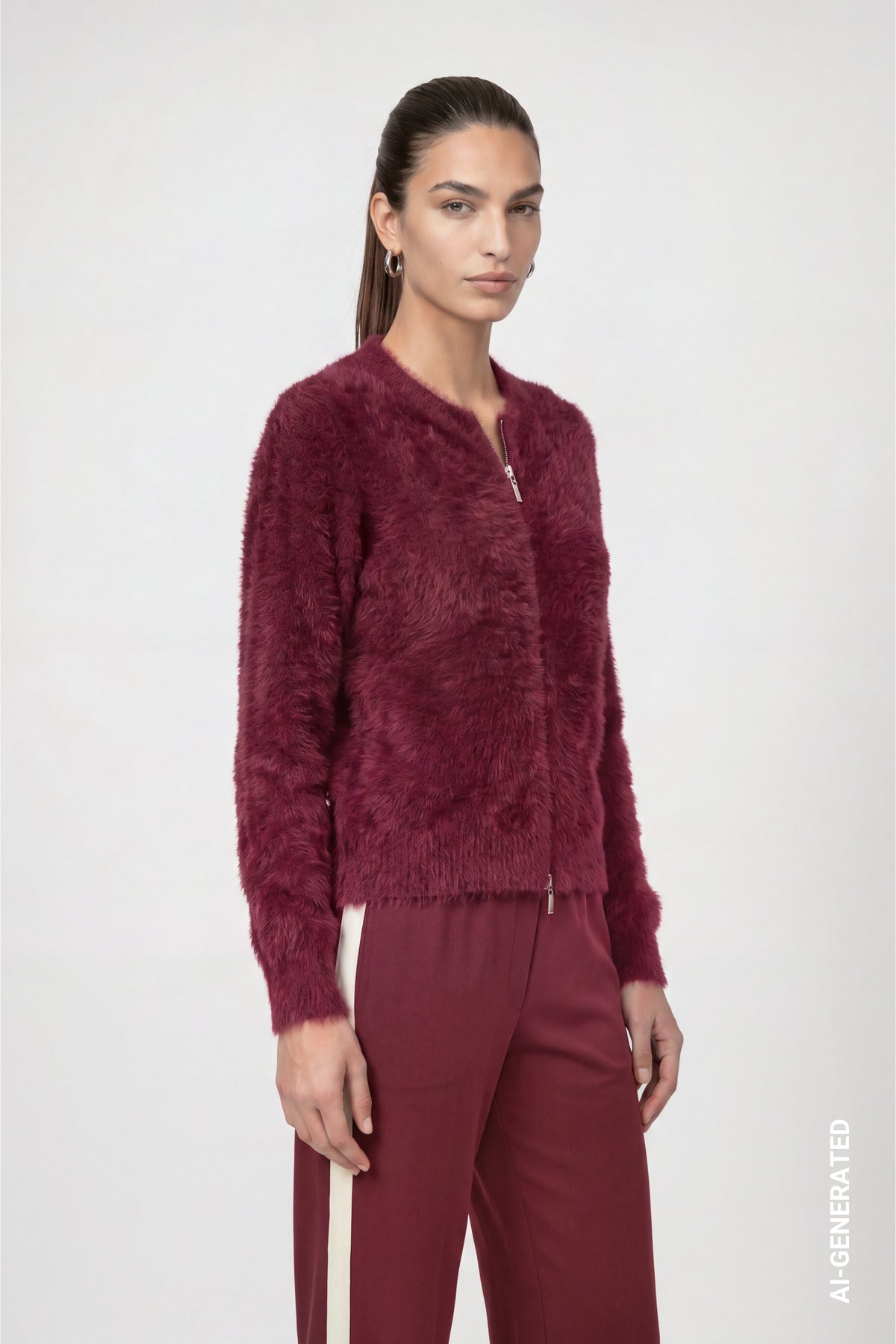 Monari Damen Strickjacken Dark Bordea