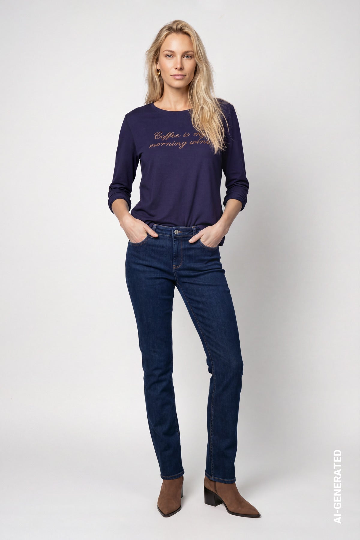 Monari Damen T-Shirts  Dark Blue