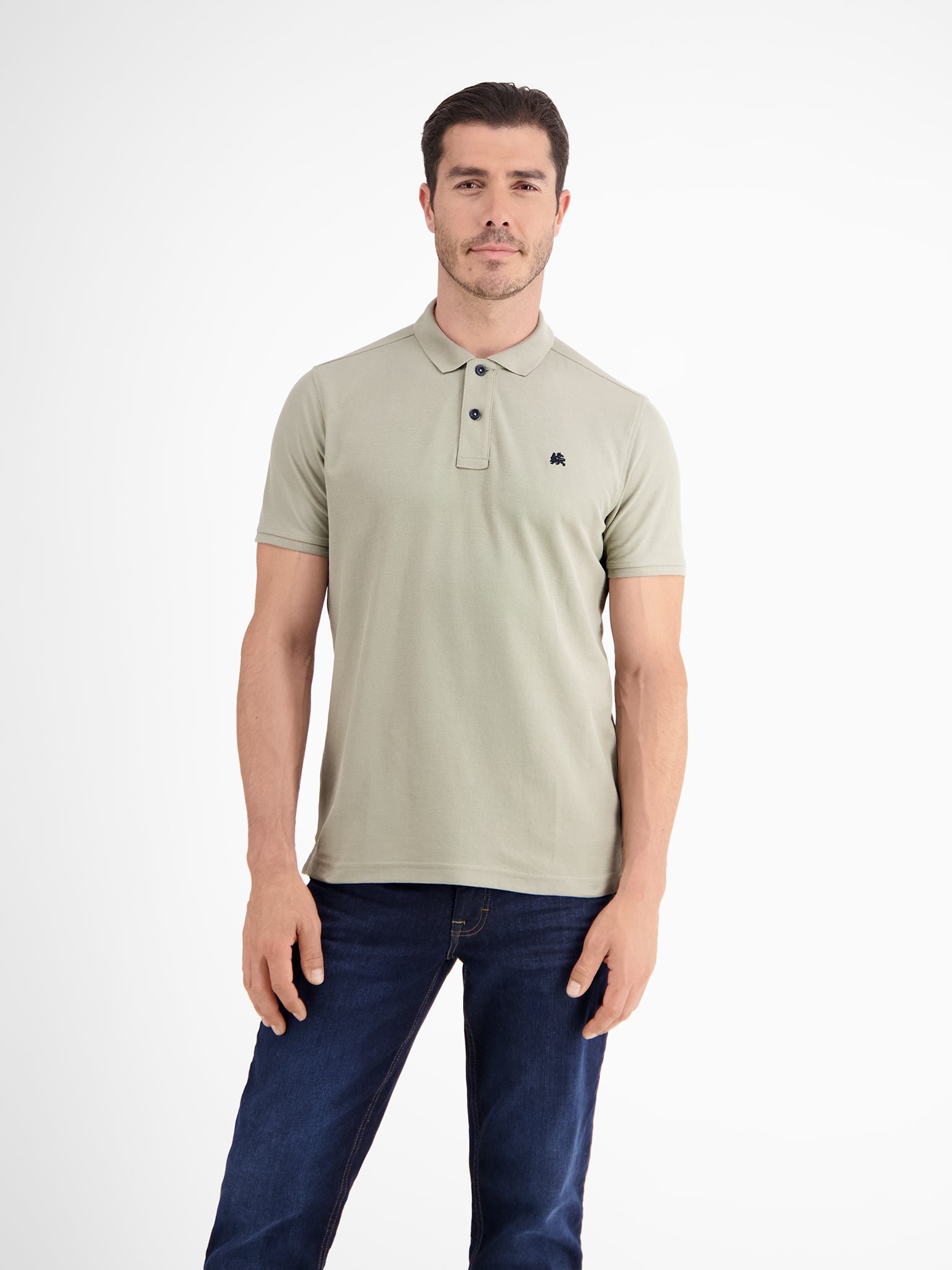 Lerros Herren Polo-Shirts Soft Stone