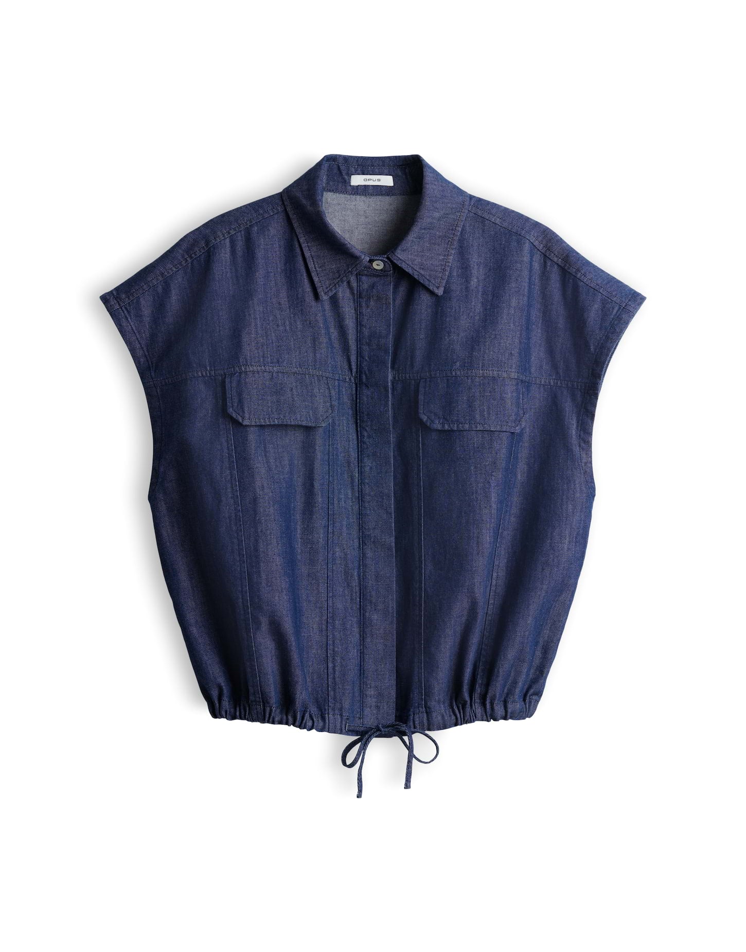 Opus Damen Blusen Mid Oxford Blue